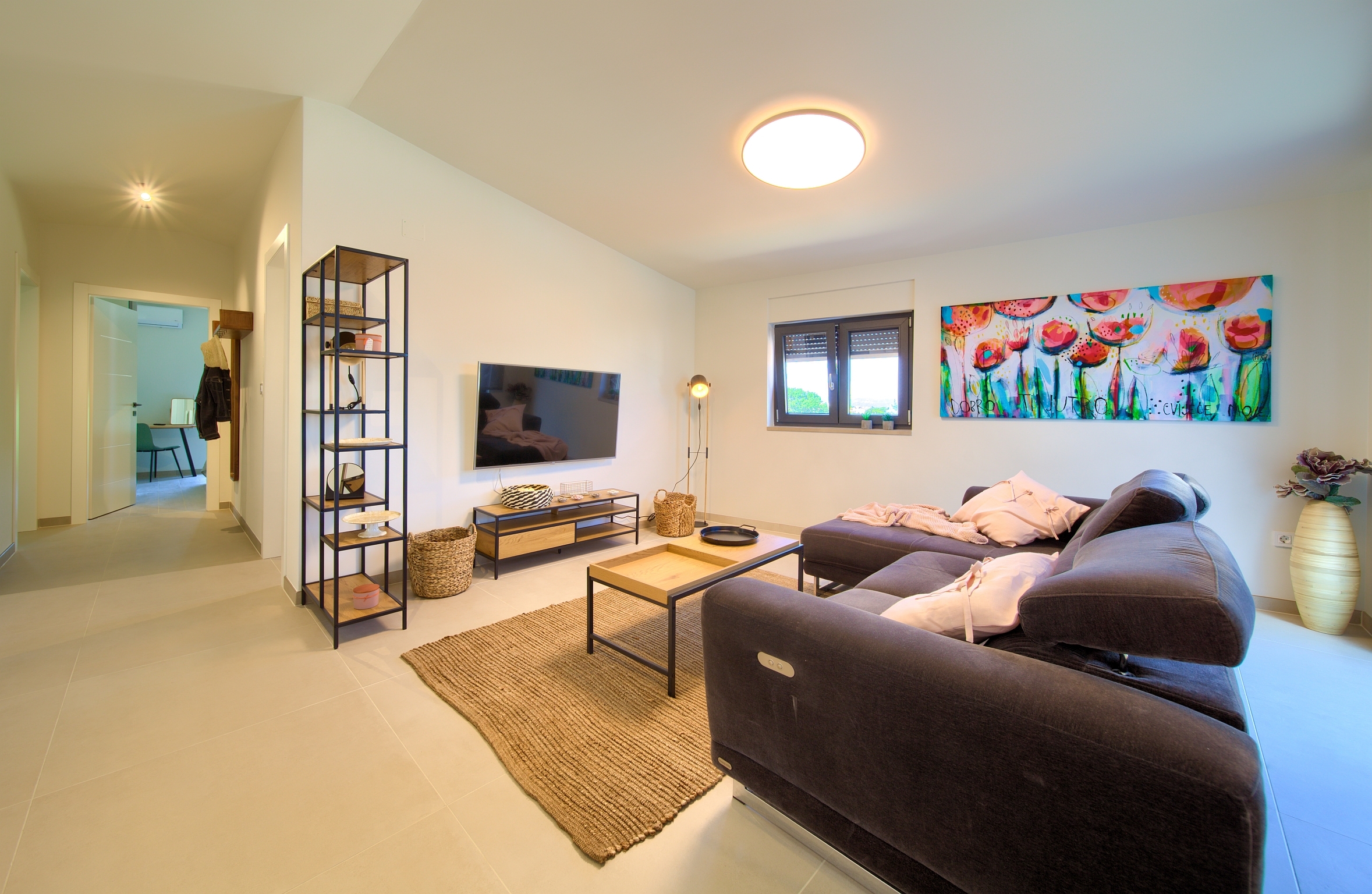 Two bedroom apartment with terrace and sea view Njivice, Krk (A-21889-b)