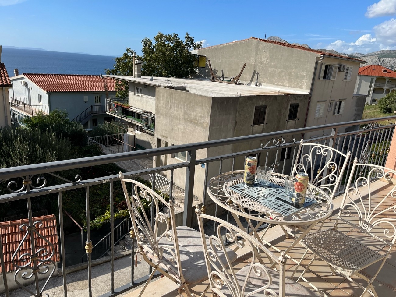 One bedroom apartment with balcony and sea view Nemira, Omiš  A-b
