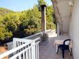 Prižba, Terrace 2 in the apartment, with a sea view, (pet friendly) and WiFi.