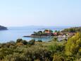 Prižba, Terrace 1 - view in the apartment, (pet friendly) and WiFi.