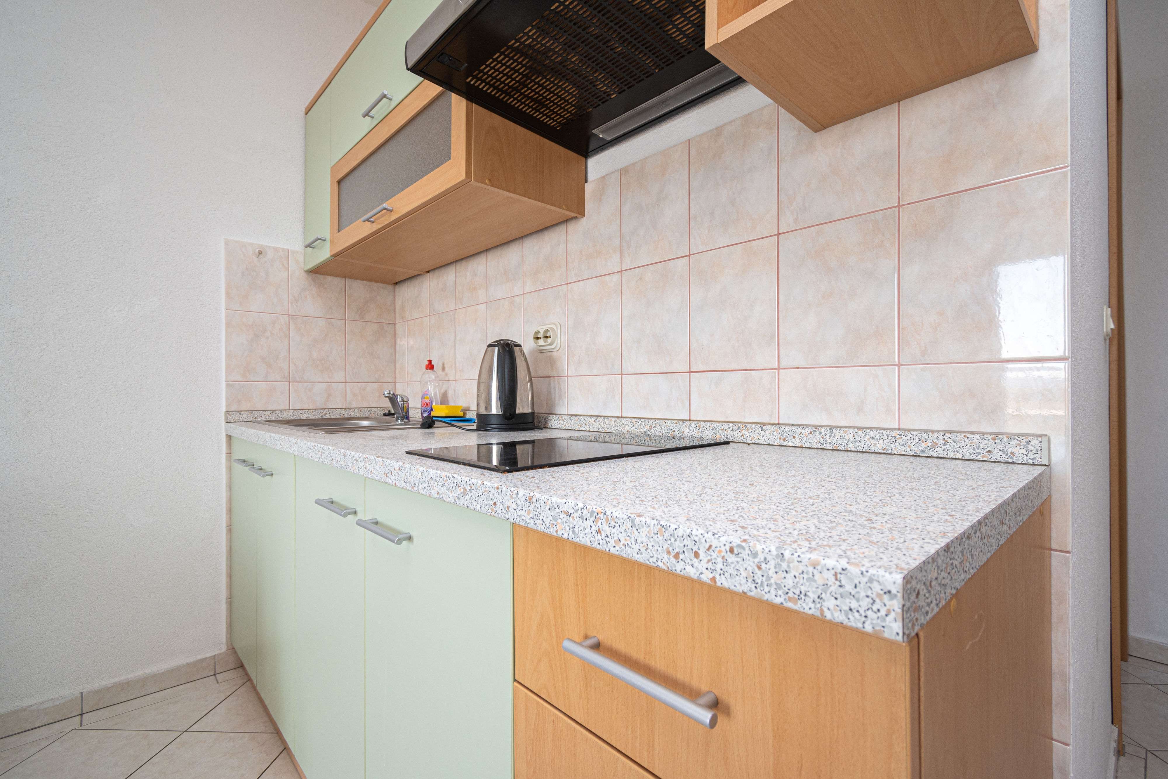 One bedroom apartment with terrace and sea view Ljubač, Zadar  A-a