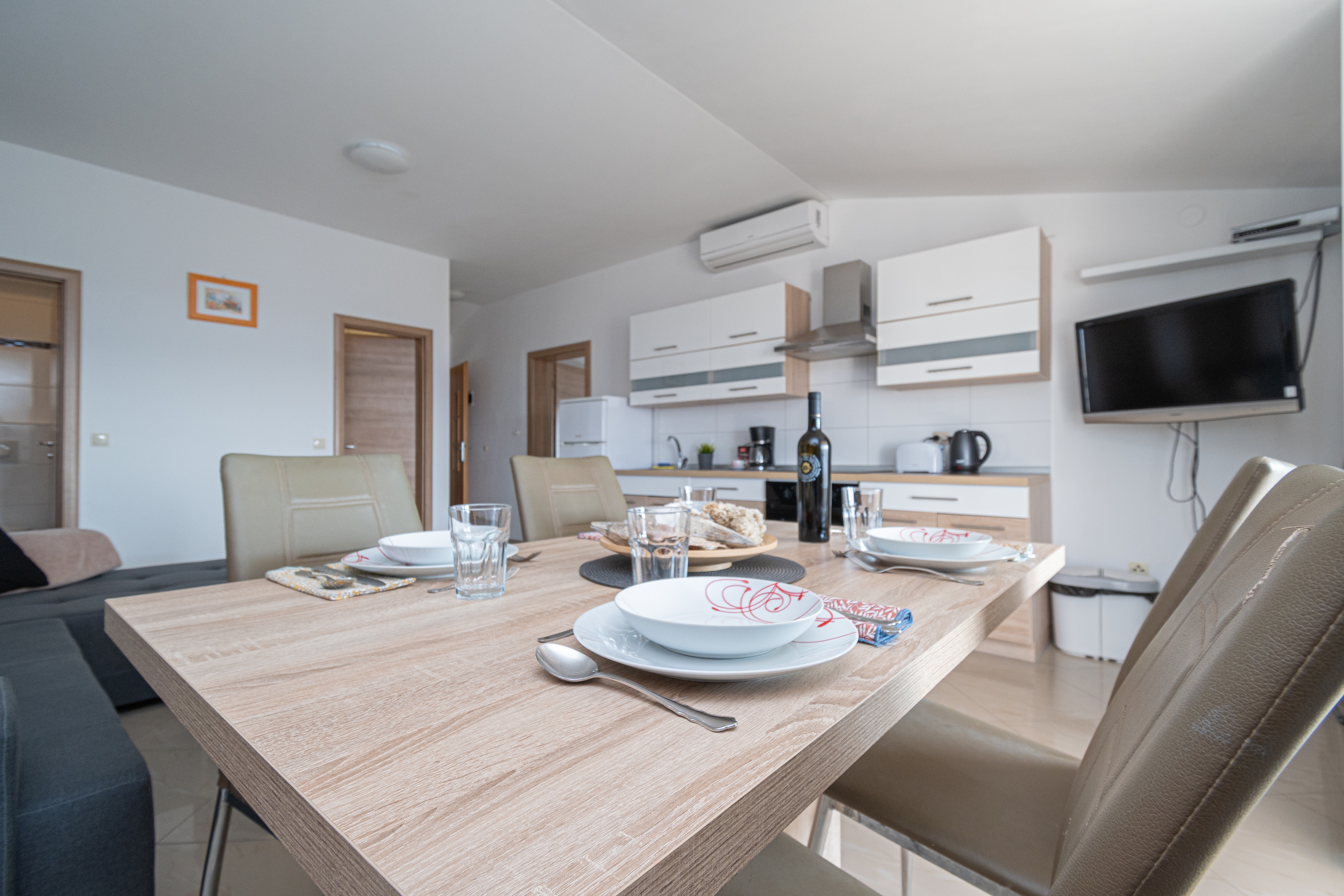 Two bedroom apartment with terrace and sea view Ljubač, Zadar  A-b