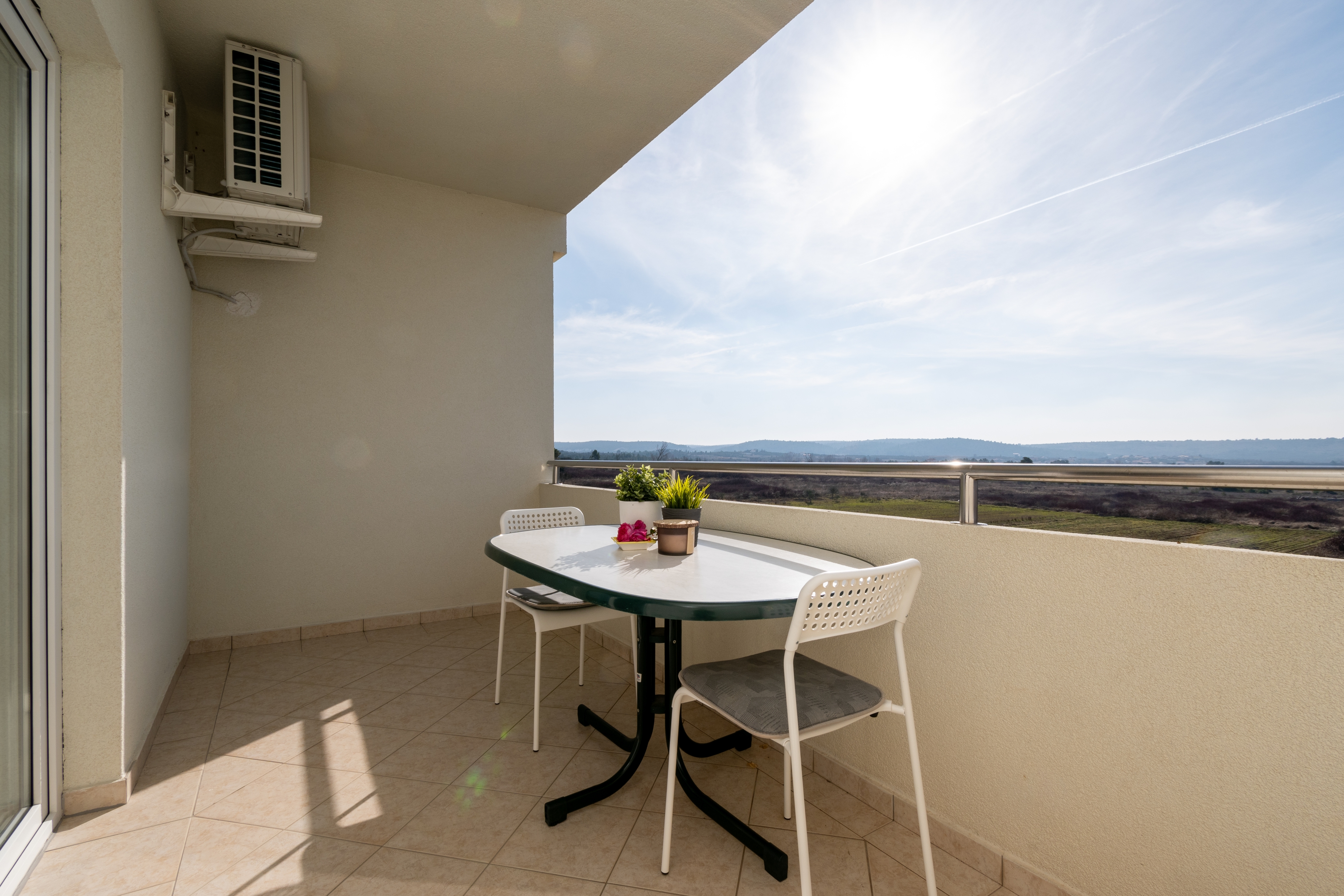 Studio flat with terrace and sea view Ljubač, Zadar  AS-a