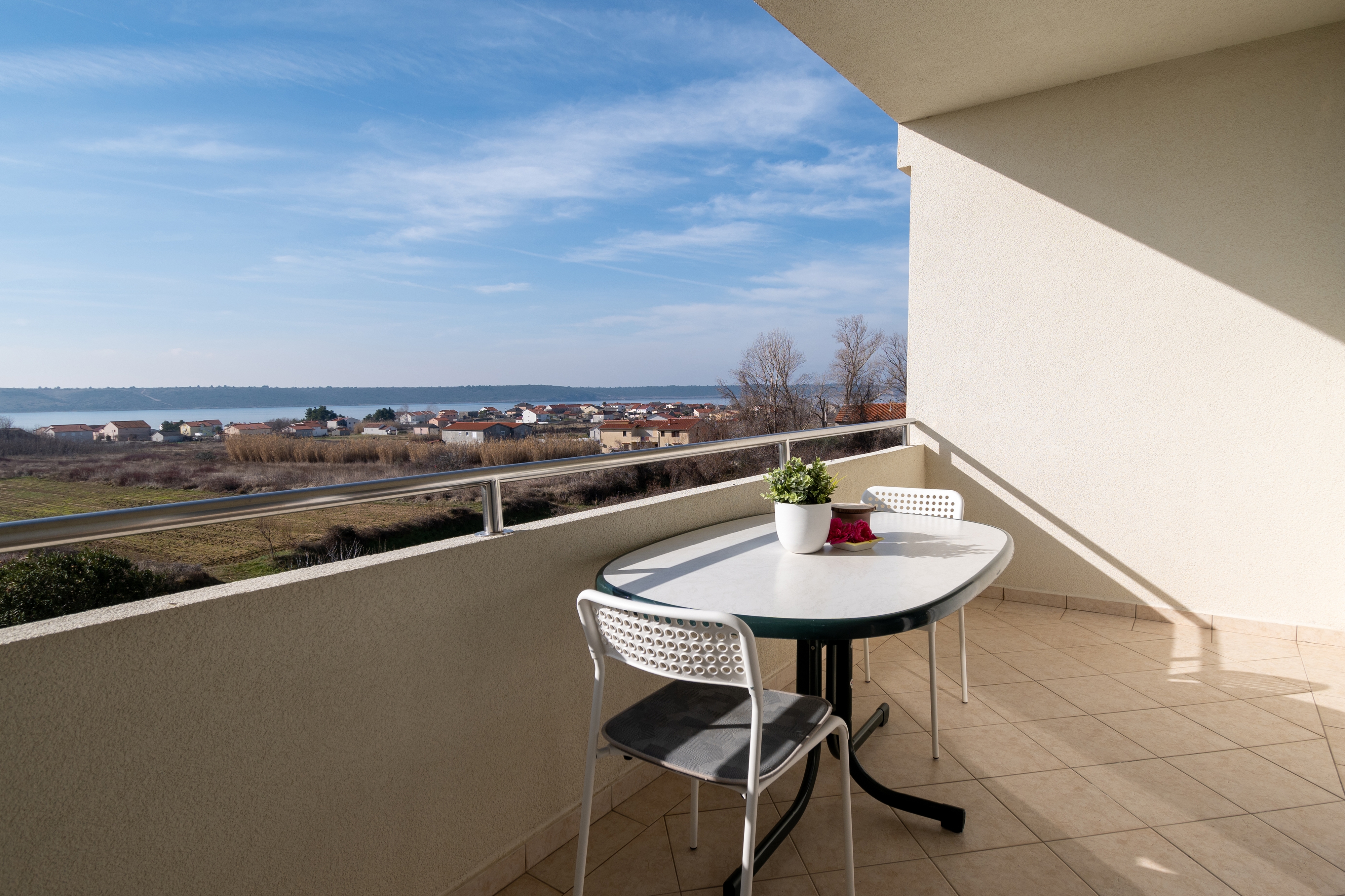 Studio flat with terrace and sea view Ljubač, Zadar  AS-a