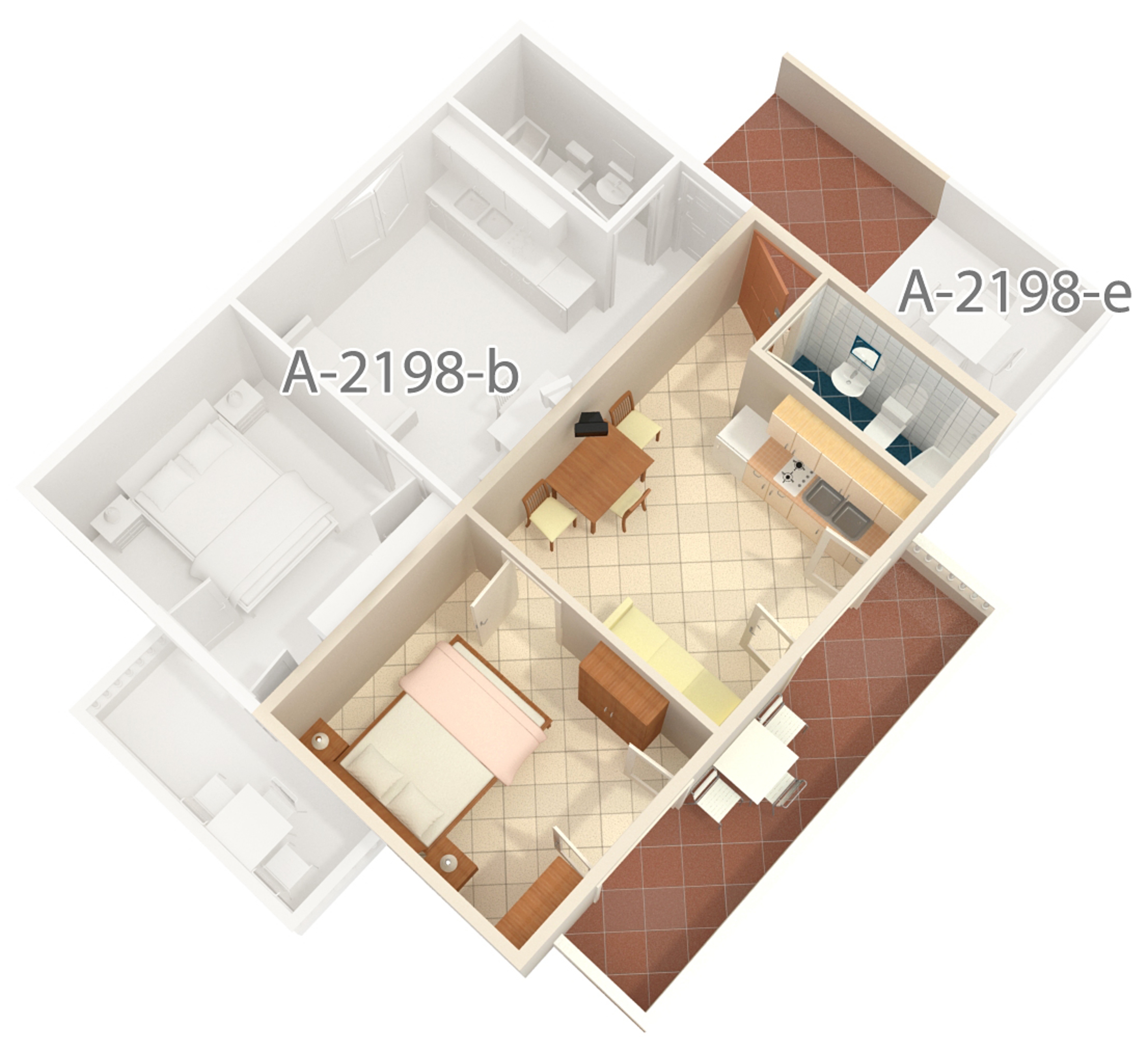 One bedroom apartment with balcony and sea view Mali Lošinj, Lošinj  A-c