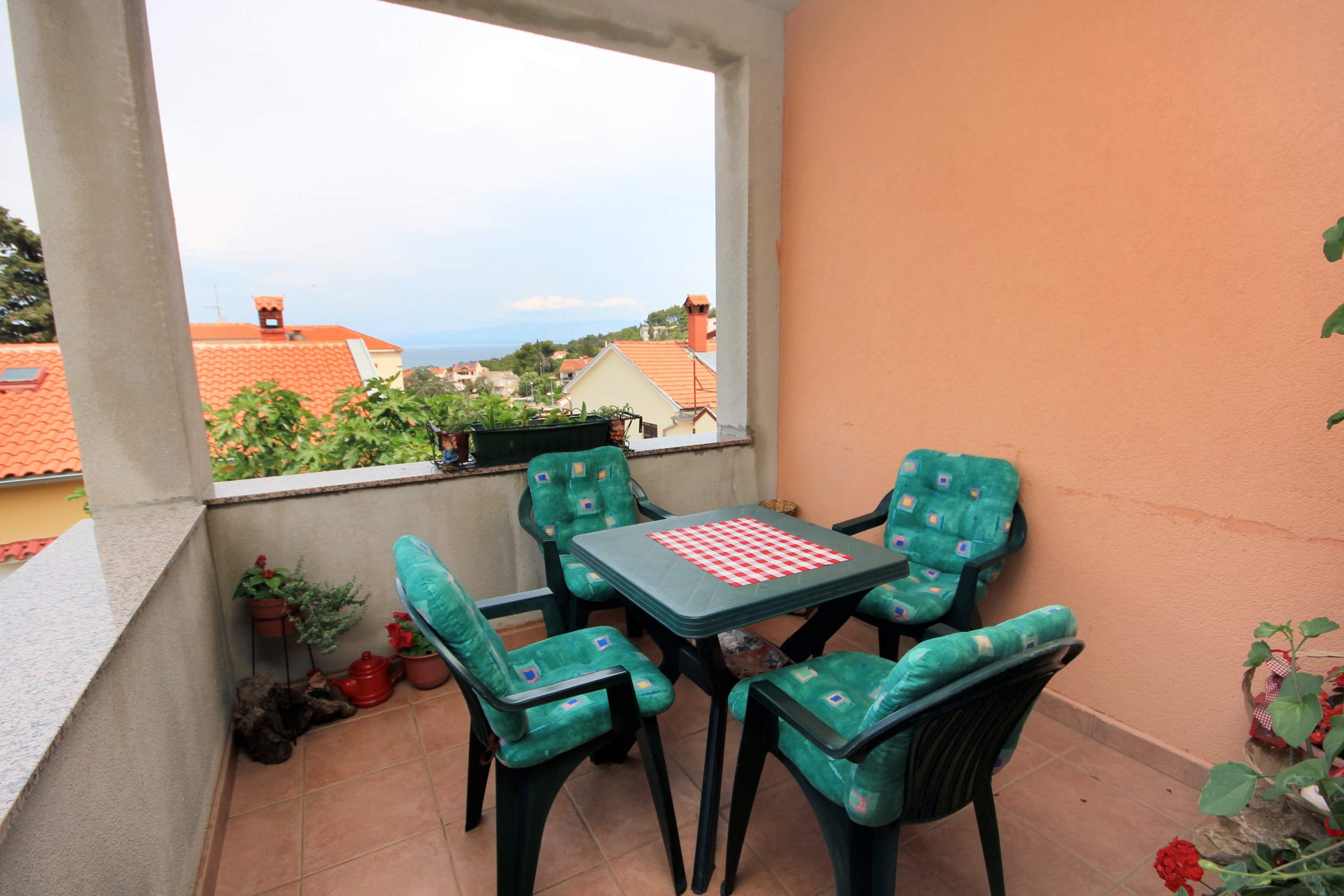 One bedroom apartment with terrace and sea view Mali Lošinj, Lošinj  A-e