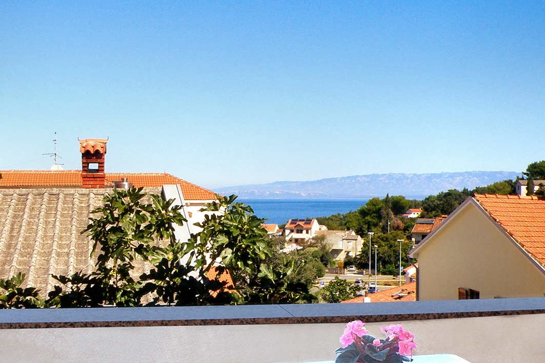 Appartement dune chambre avec la terrasse et la vue sur le mer Mali Losinj, Losinj (A-2198-e)