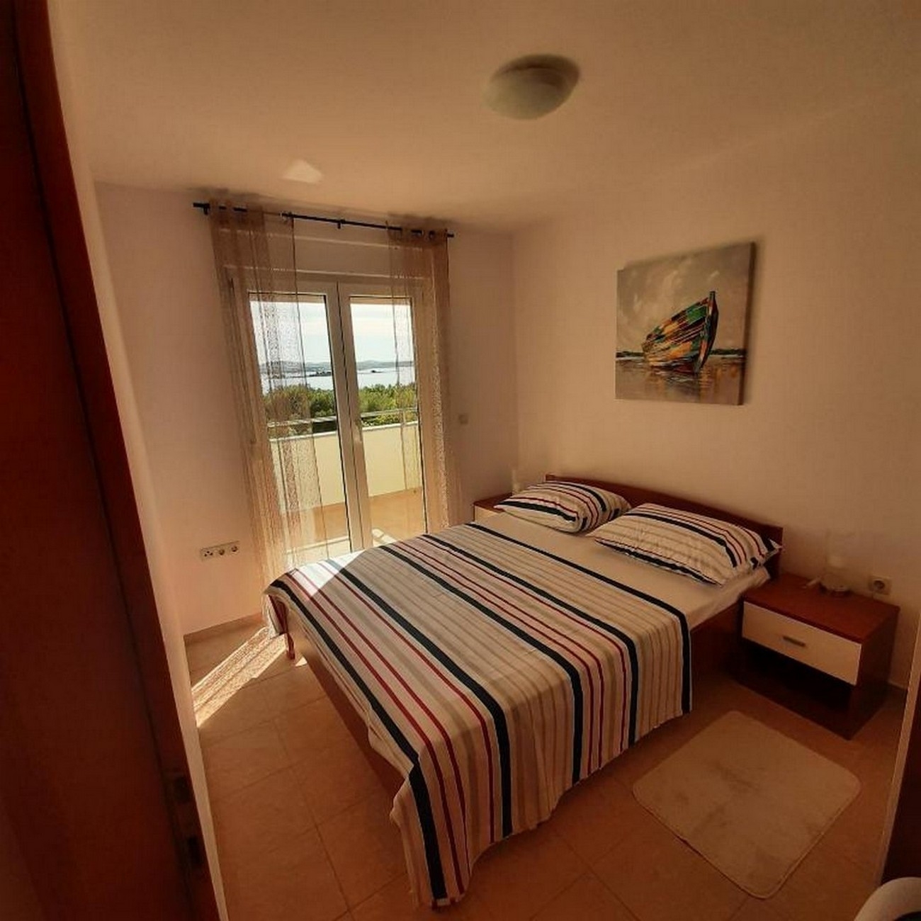 Two bedroom apartment with terrace and sea view Kraj, Pašman  A-a
