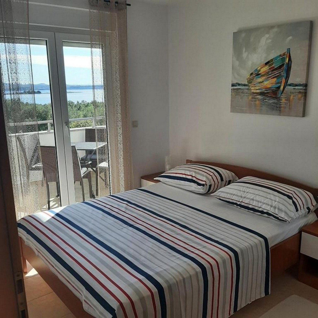Two bedroom apartment with terrace and sea view Kraj, Pašman  A-a