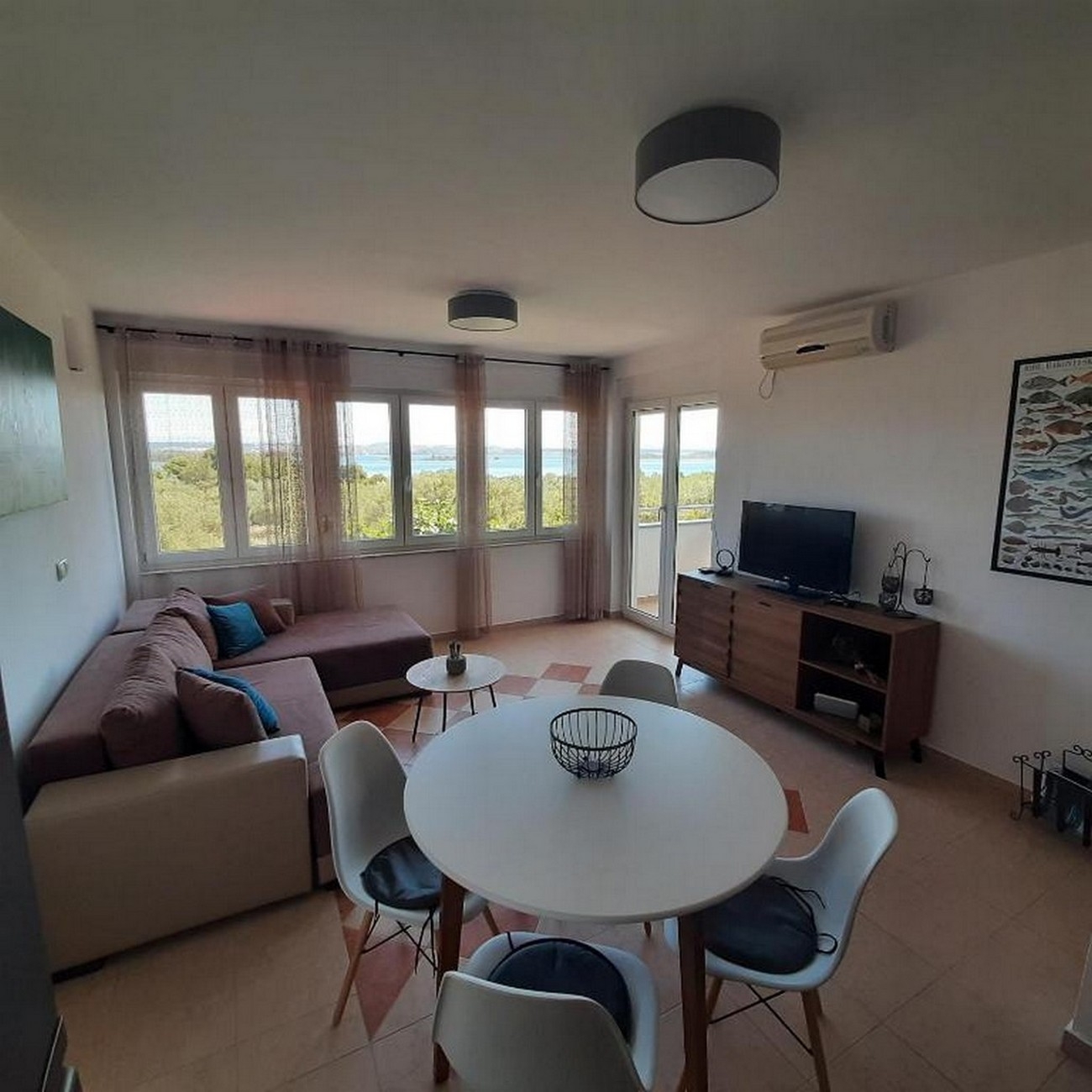 Two bedroom apartment with terrace and sea view Kraj, Pašman  A-a