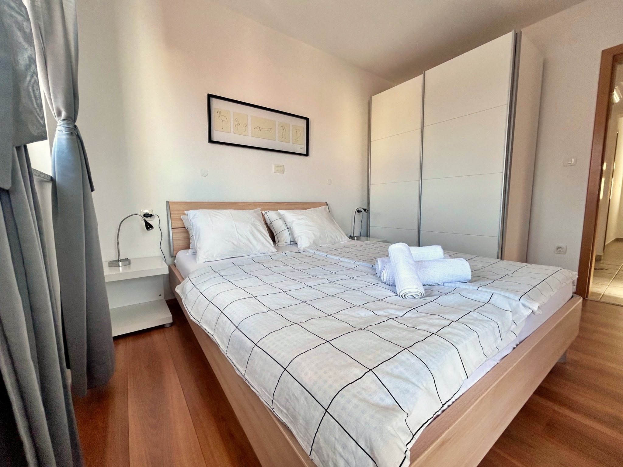 Two bedroom apartment with balcony and sea view Čižići, Krk  A-e