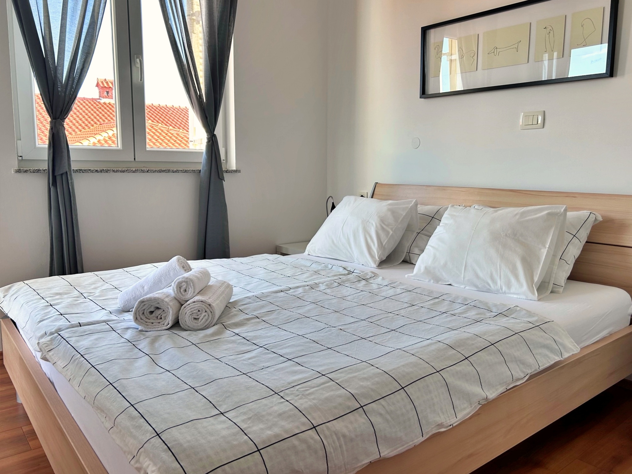 Two bedroom apartment with balcony and sea view Čižići, Krk  A-e