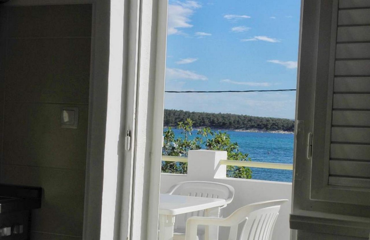 One bedroom apartment with terrace and sea view Barbat, Rab (A-22053-b)
