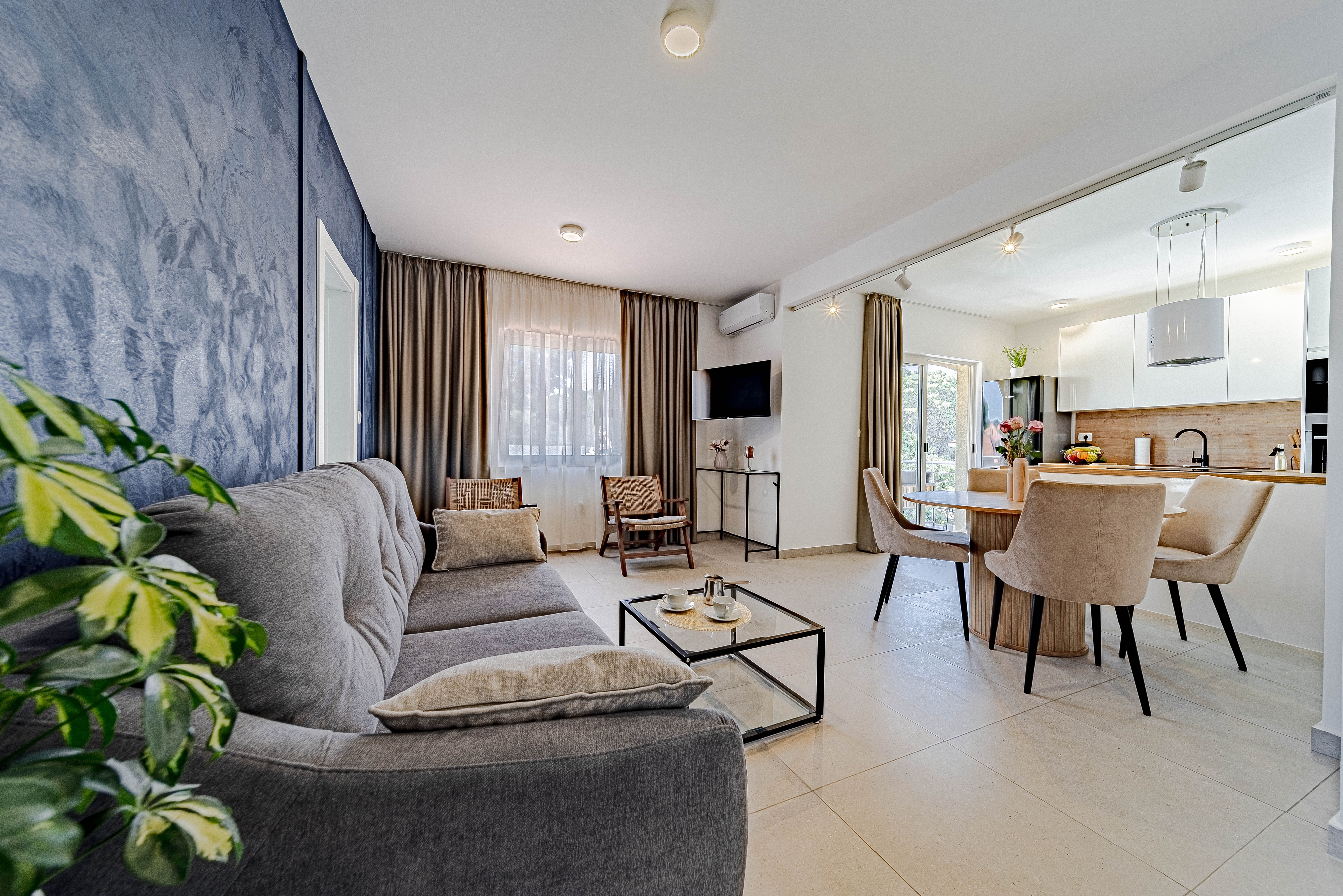 Two bedroom apartment near beach Prižba, Korčula (A-22068-a)