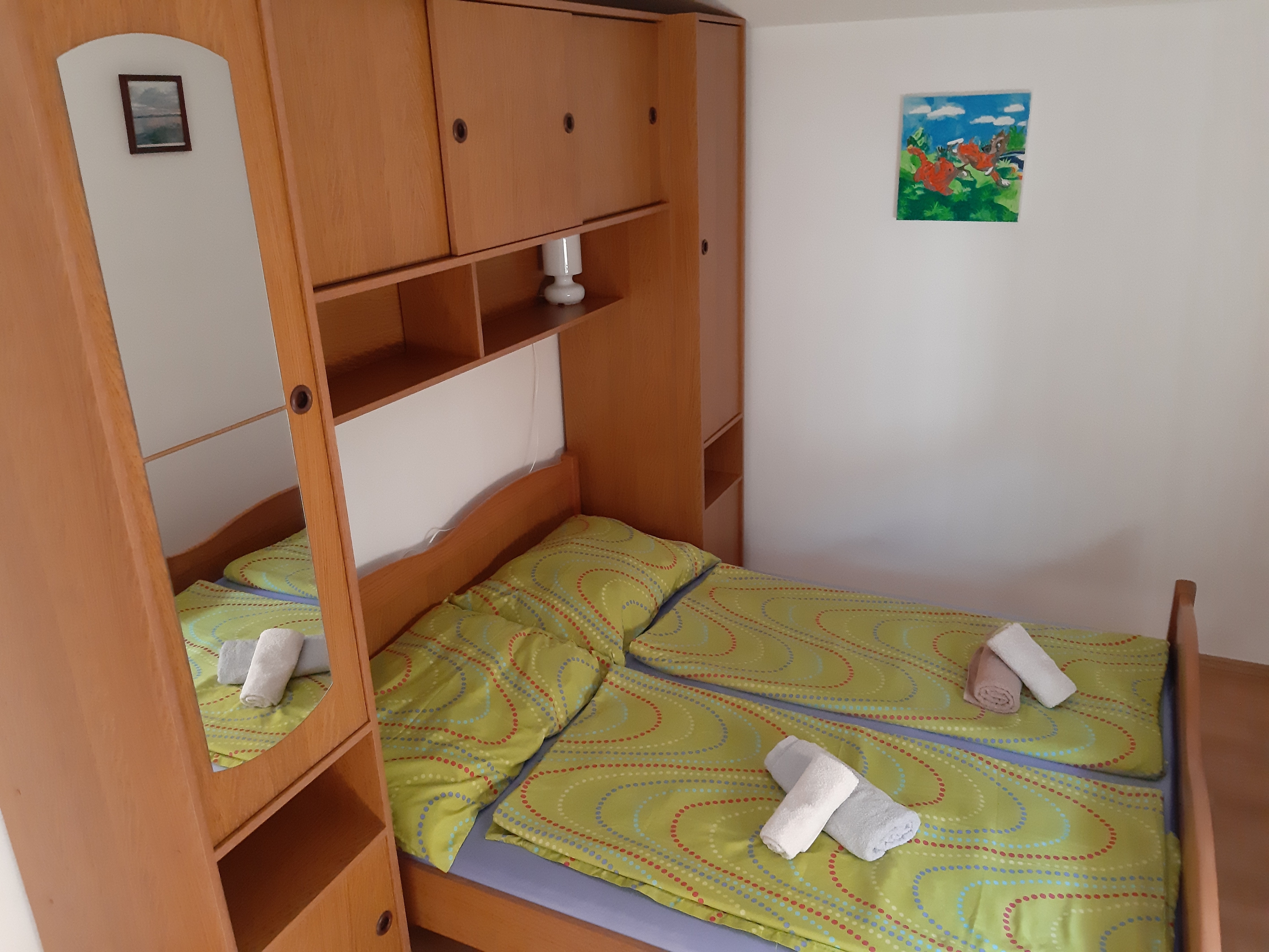 Two bedroom apartment with balcony and sea view Vir  A-a