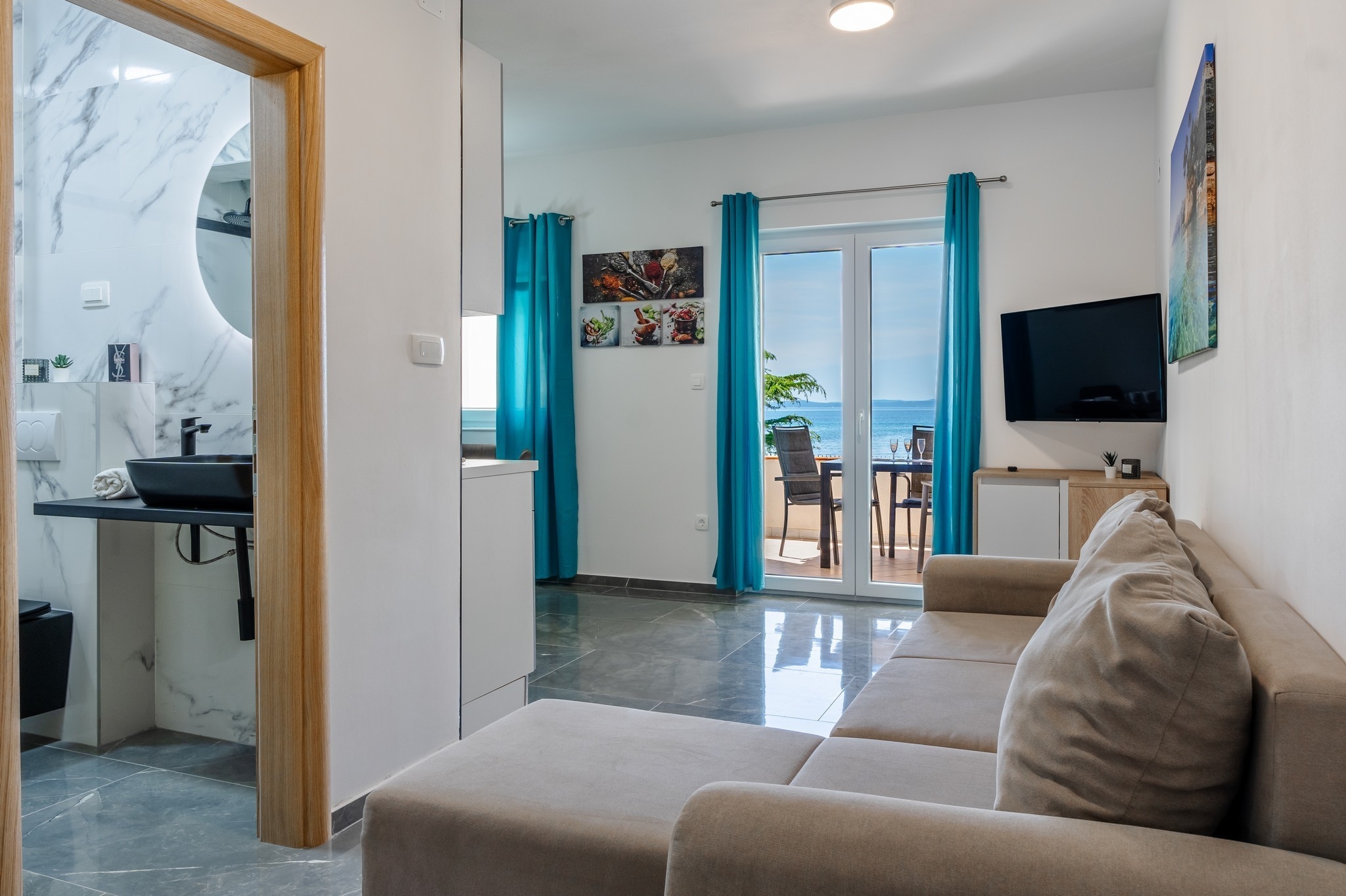 One bedroom apartment near beach Vir  A-f