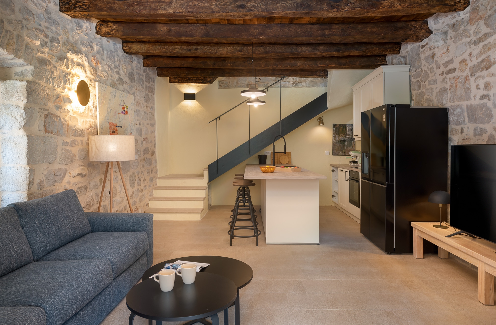 Two bedroom house with terrace and sea view Pitve, Hvar  K