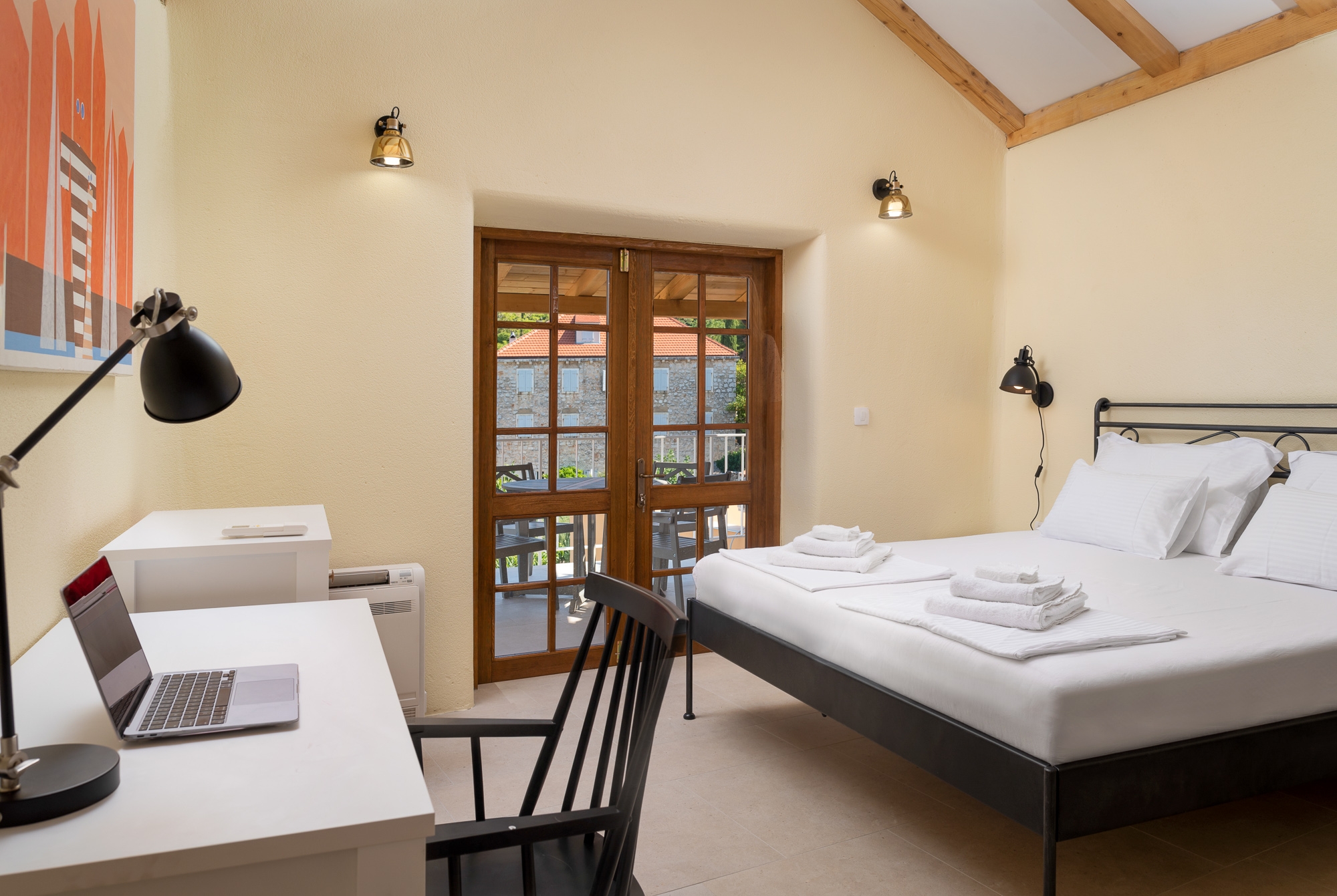 One bedroom house with balcony and sea view Pitve, Hvar  K