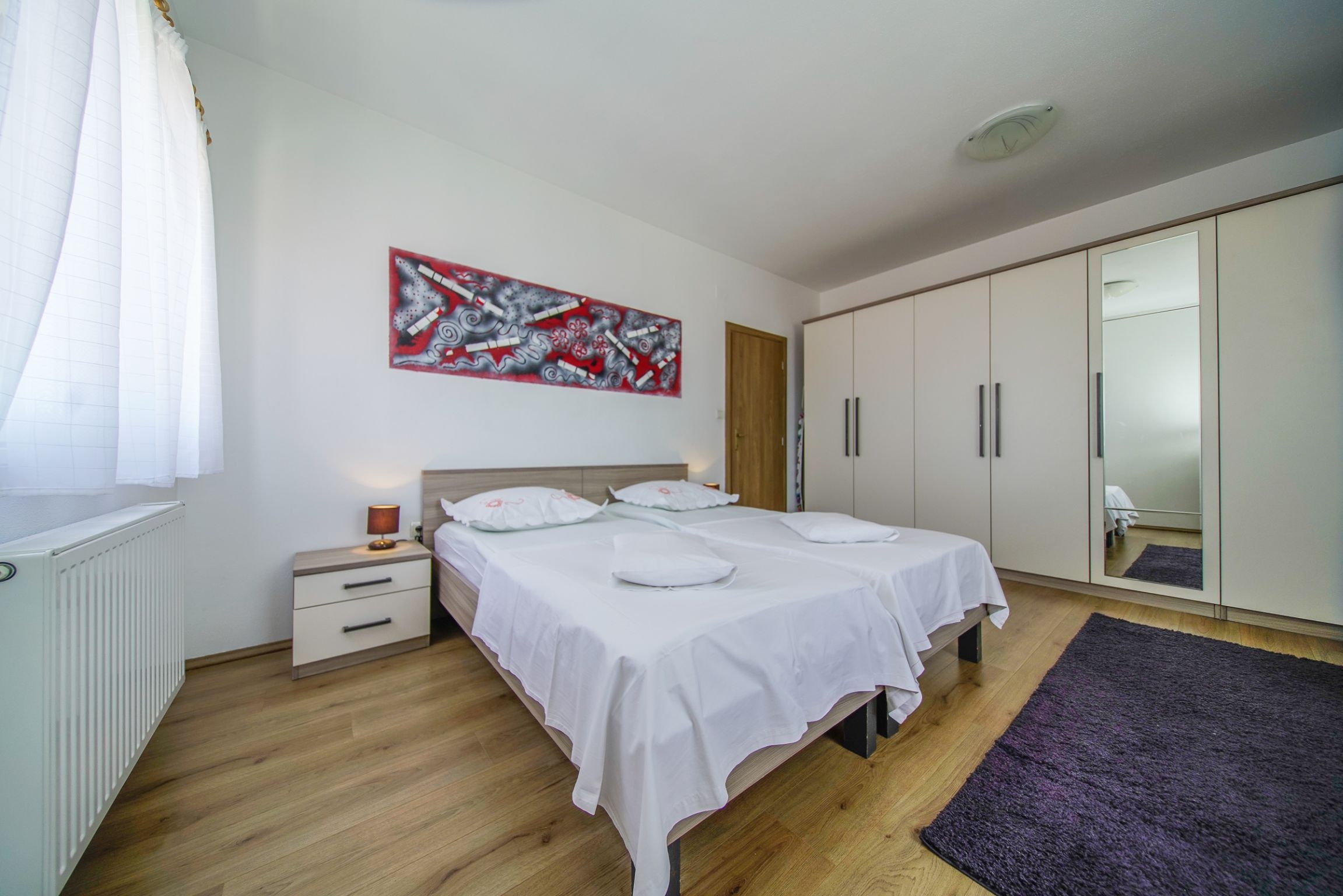 Three bedroom apartment with terrace and sea view Postira, Brač  A-b