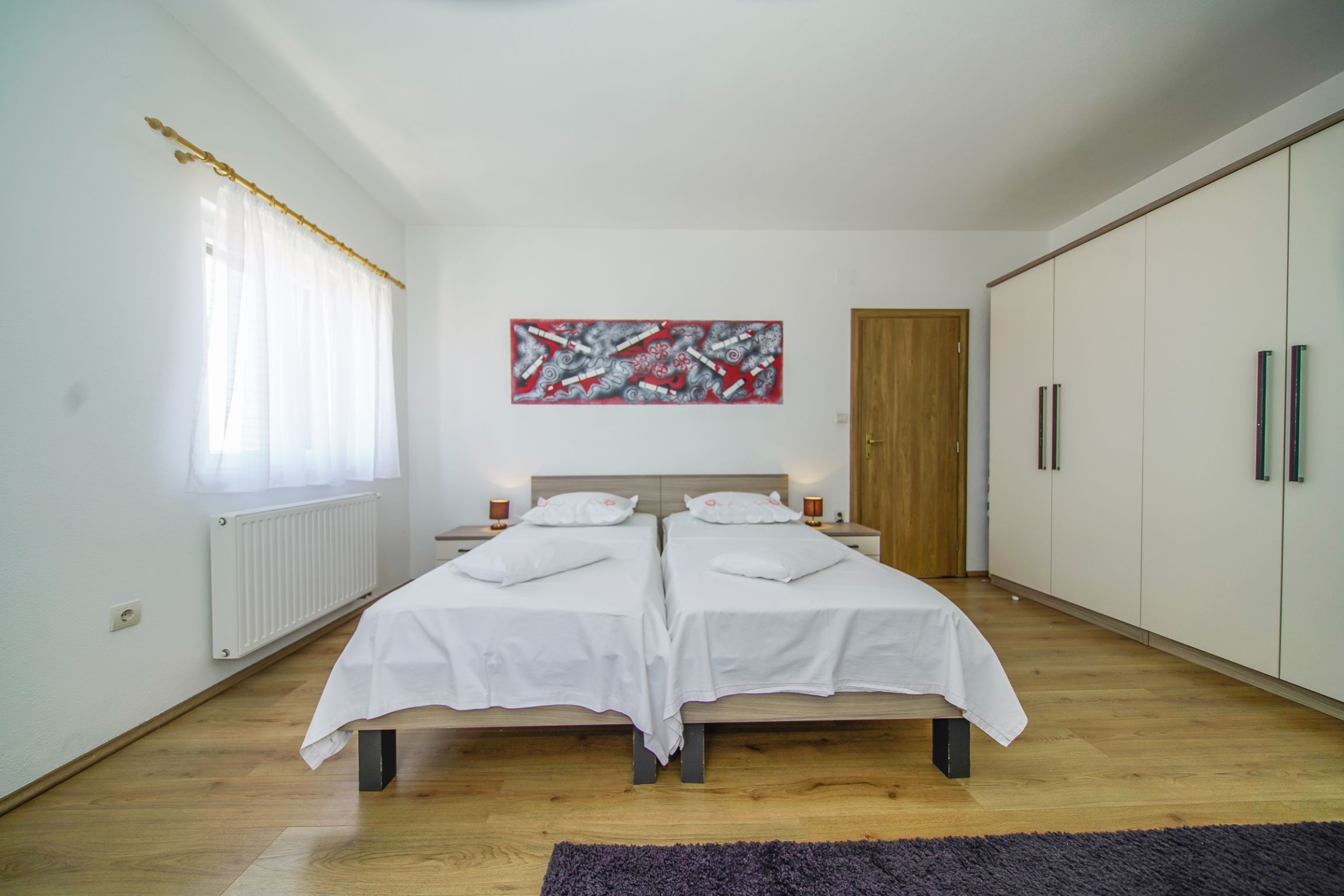 Three bedroom apartment with terrace and sea view Postira, Brač  A-b