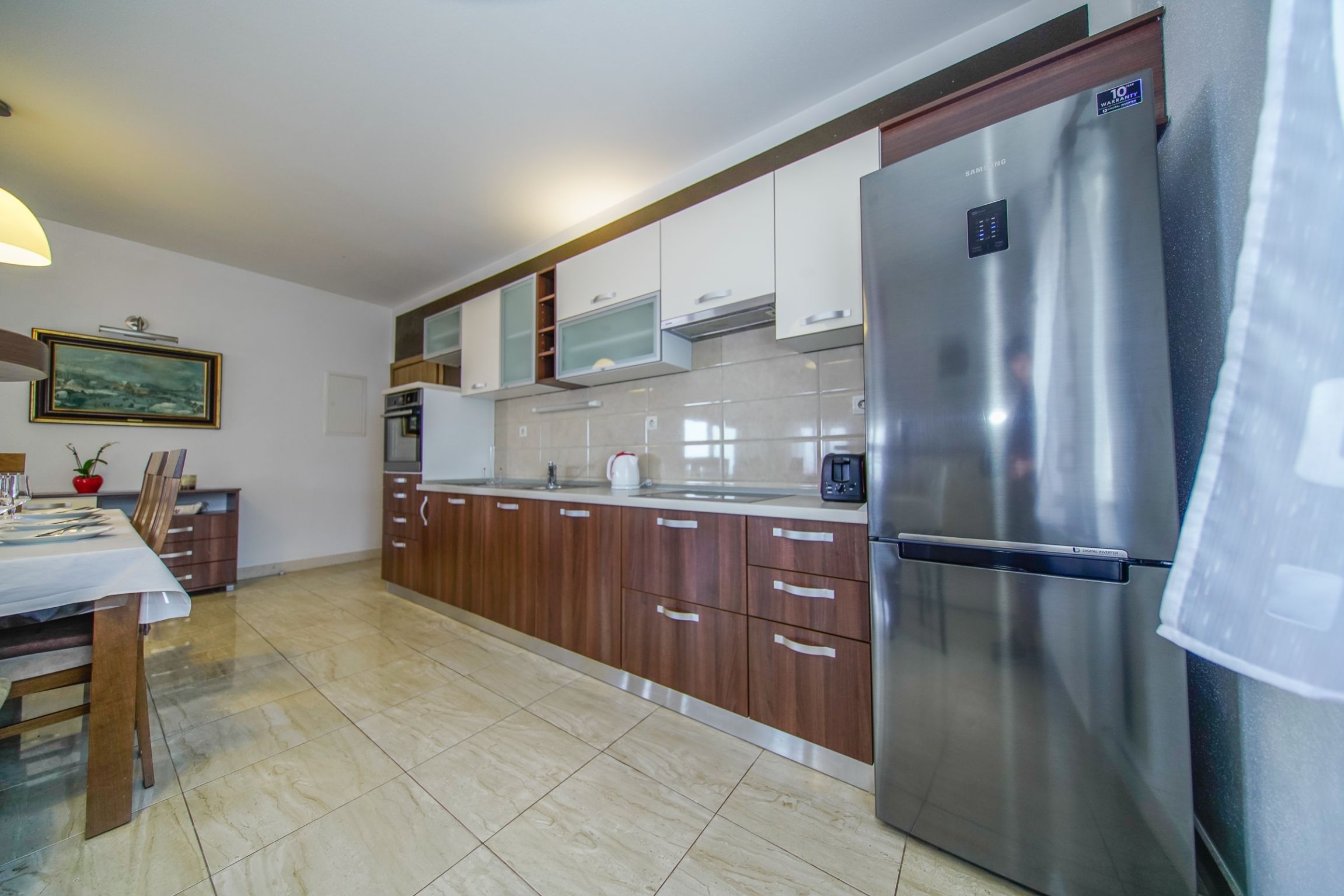 Three bedroom apartment with terrace and sea view Postira, Brač  A-b