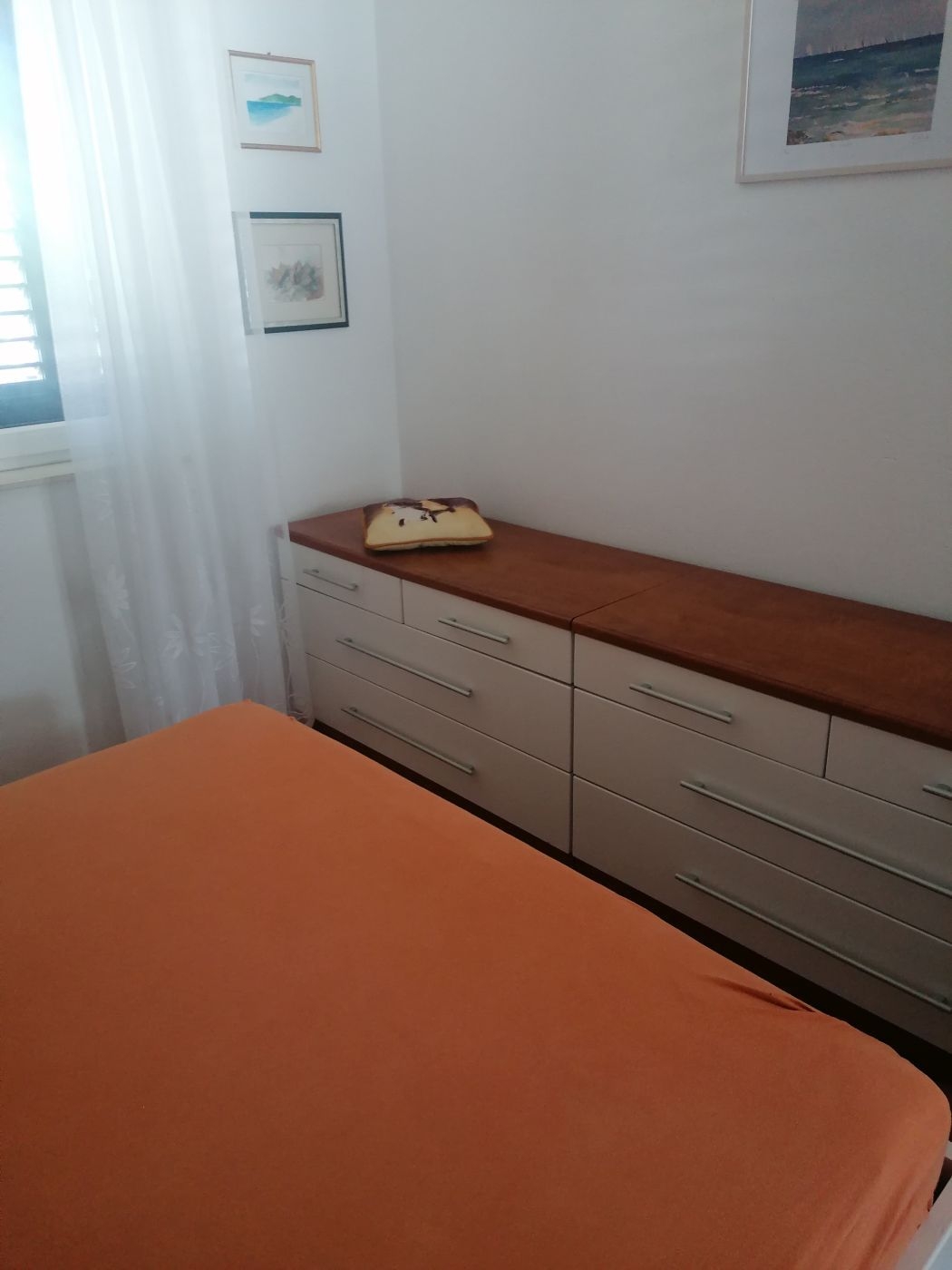Two bedroom apartment with terrace and sea view Postira, Brač  A-a