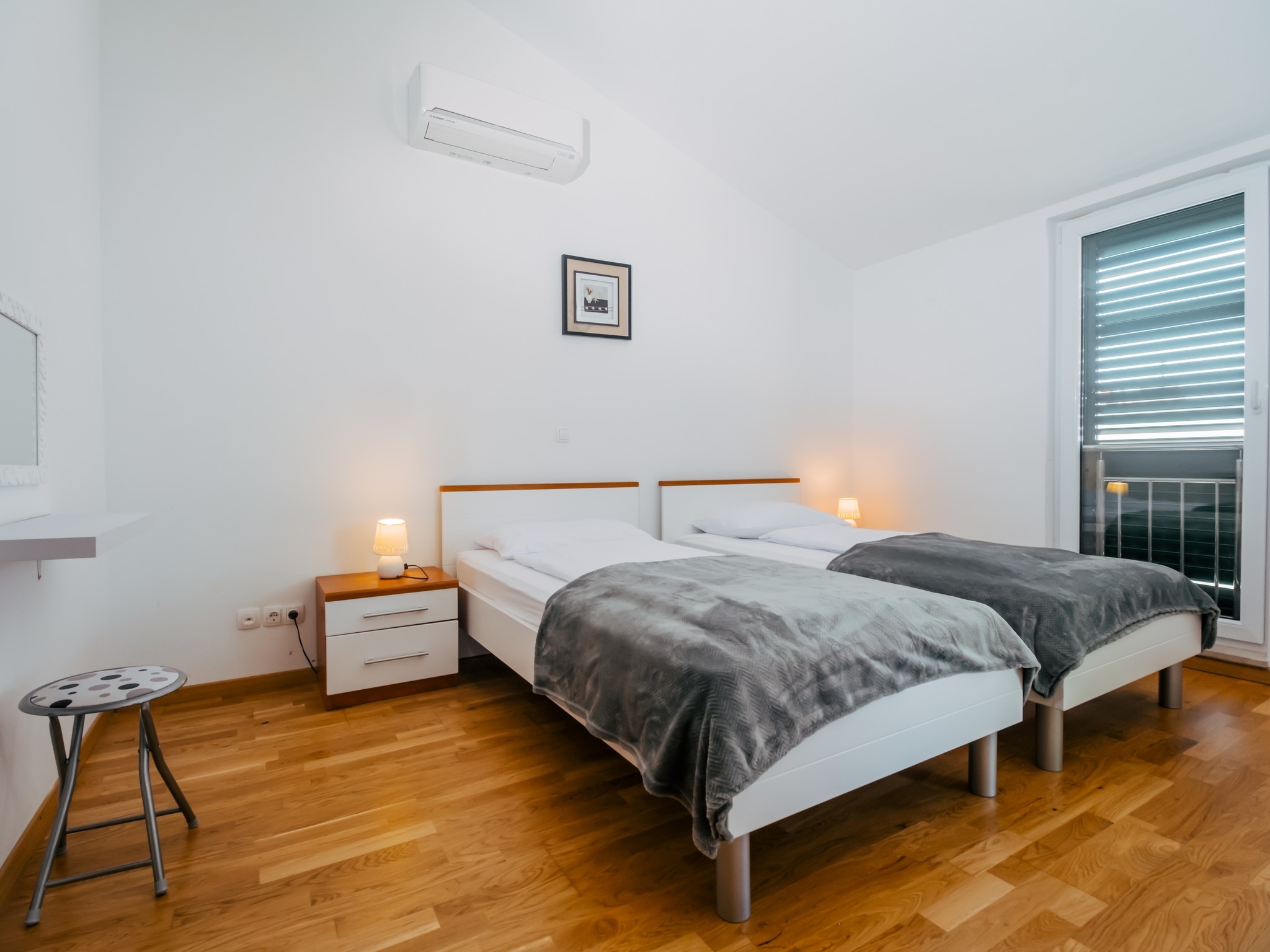 Two bedroom apartment with balcony and sea view Okrug Gornji, Čiovo  A-a