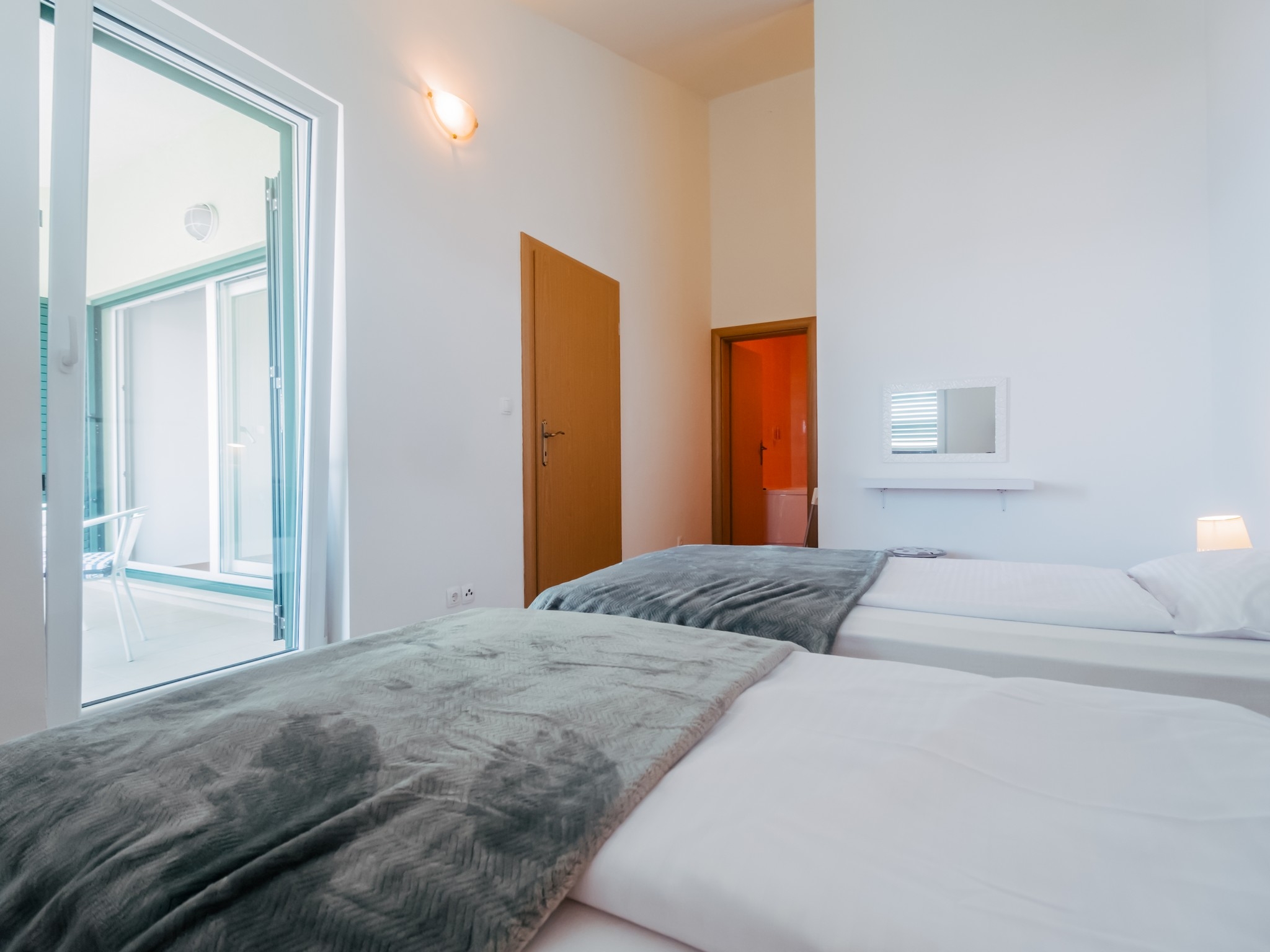 Two bedroom apartment with balcony and sea view Okrug Gornji, Čiovo  A-a