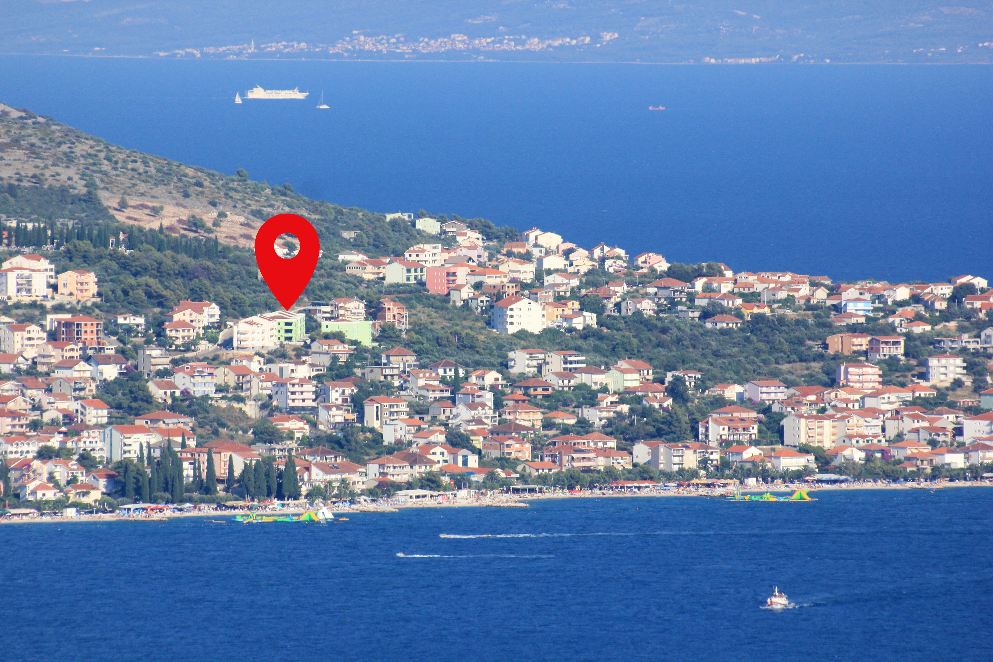 Two bedroom apartment with balcony and sea view Okrug Gornji, Čiovo (A-22182-a)