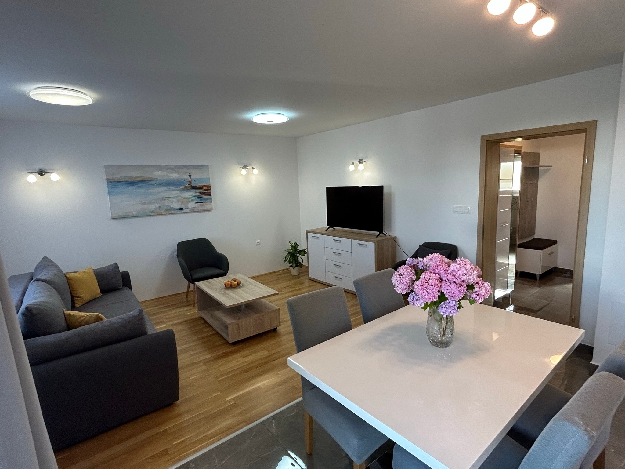 One bedroom apartment with balcony Porat, Krk  A-a