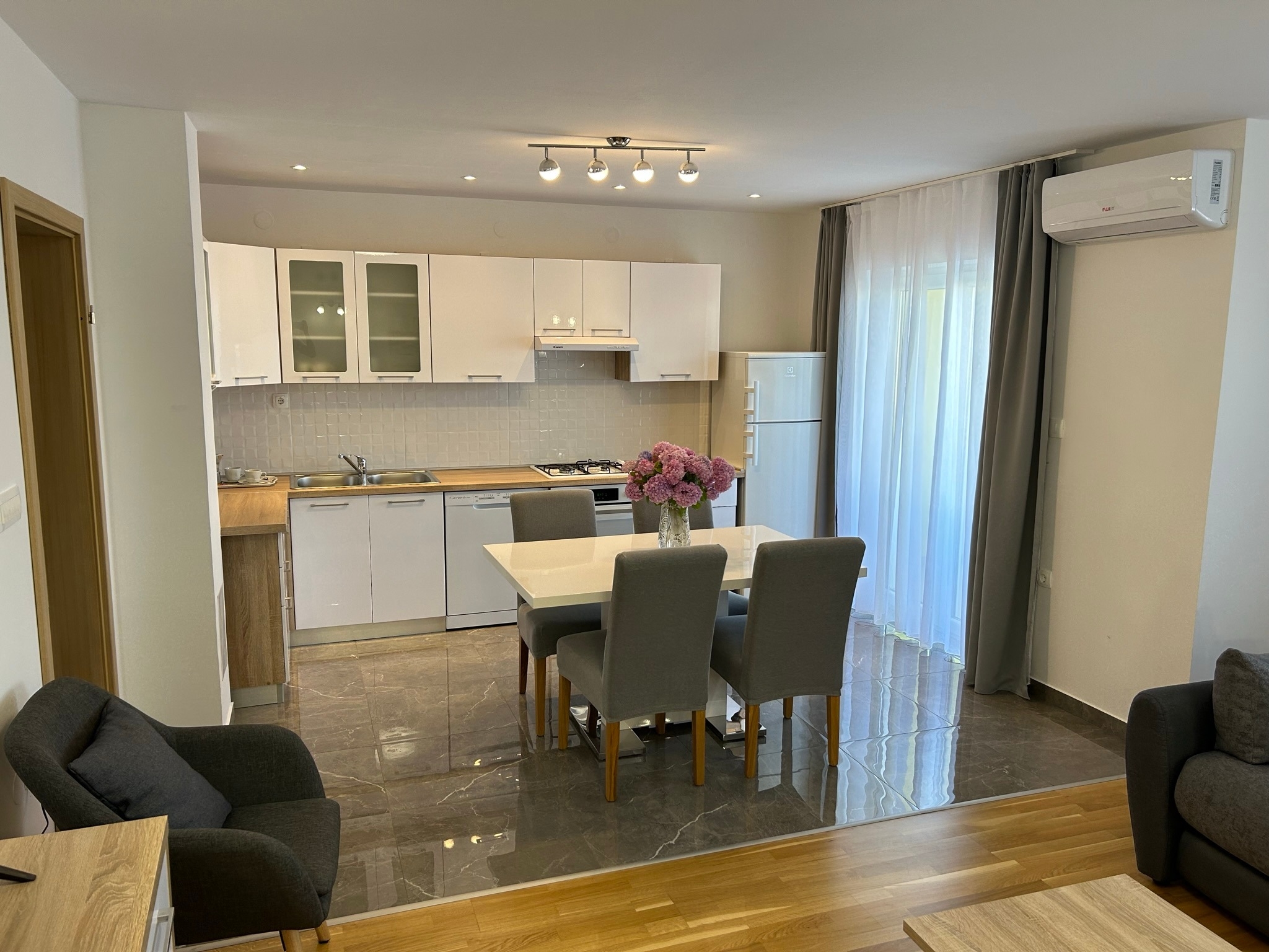 One bedroom apartment with balcony Porat, Krk  A-a