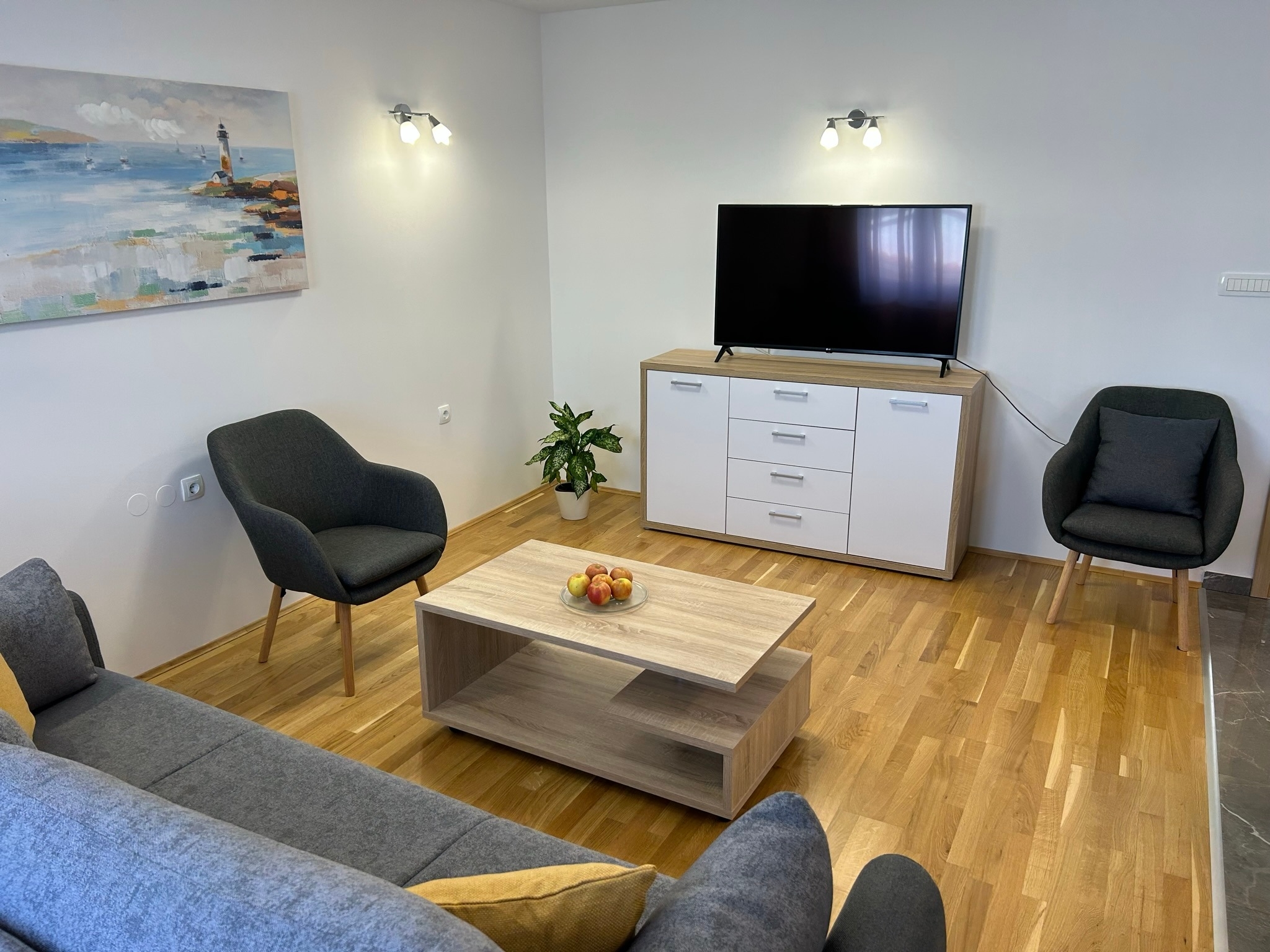 One bedroom apartment with balcony Porat, Krk  A-a