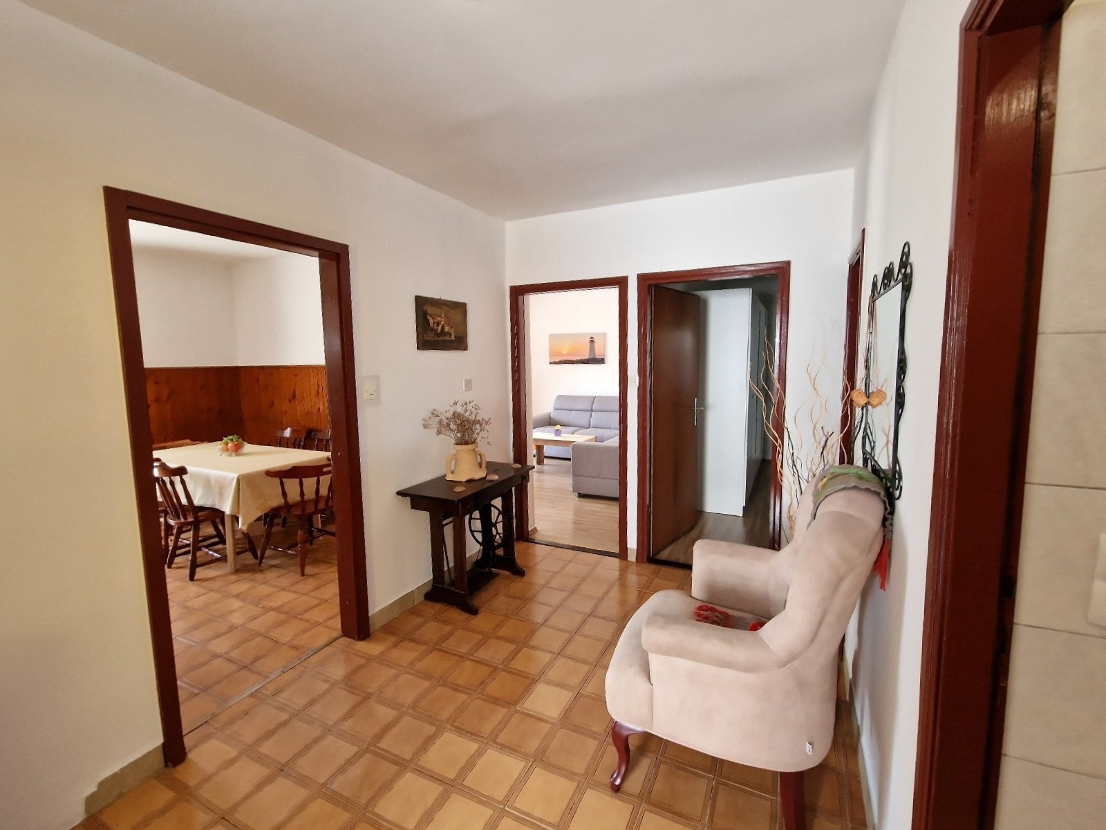 Two bedroom apartment with terrace Barbat, Rab  A-a