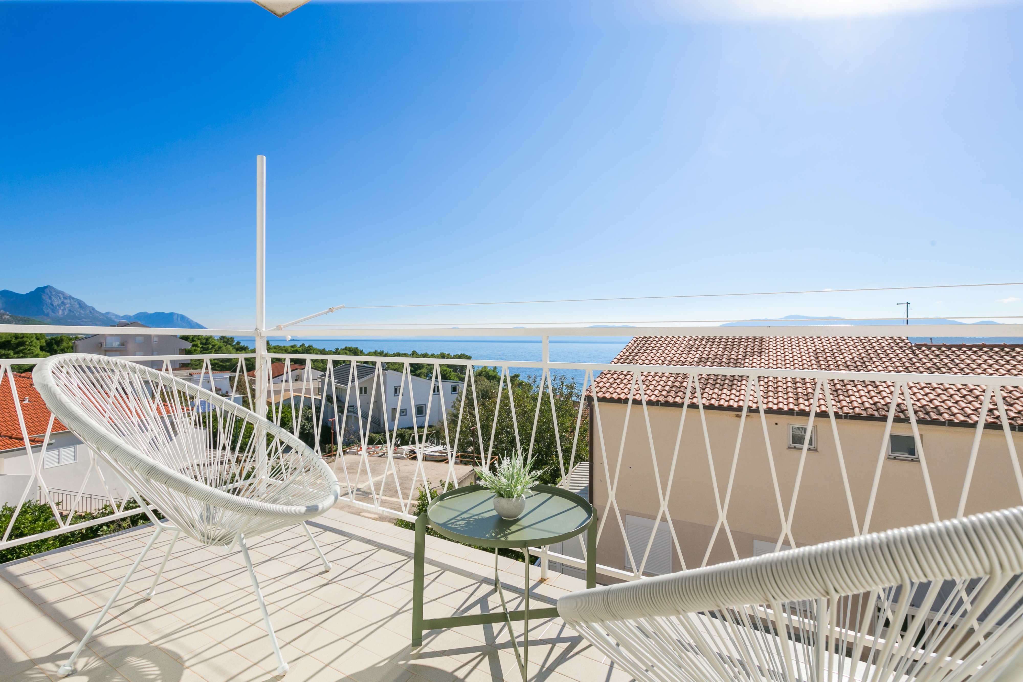 Two bedroom apartment with balcony and sea view Živogošće - Blato, Makarska  A-d