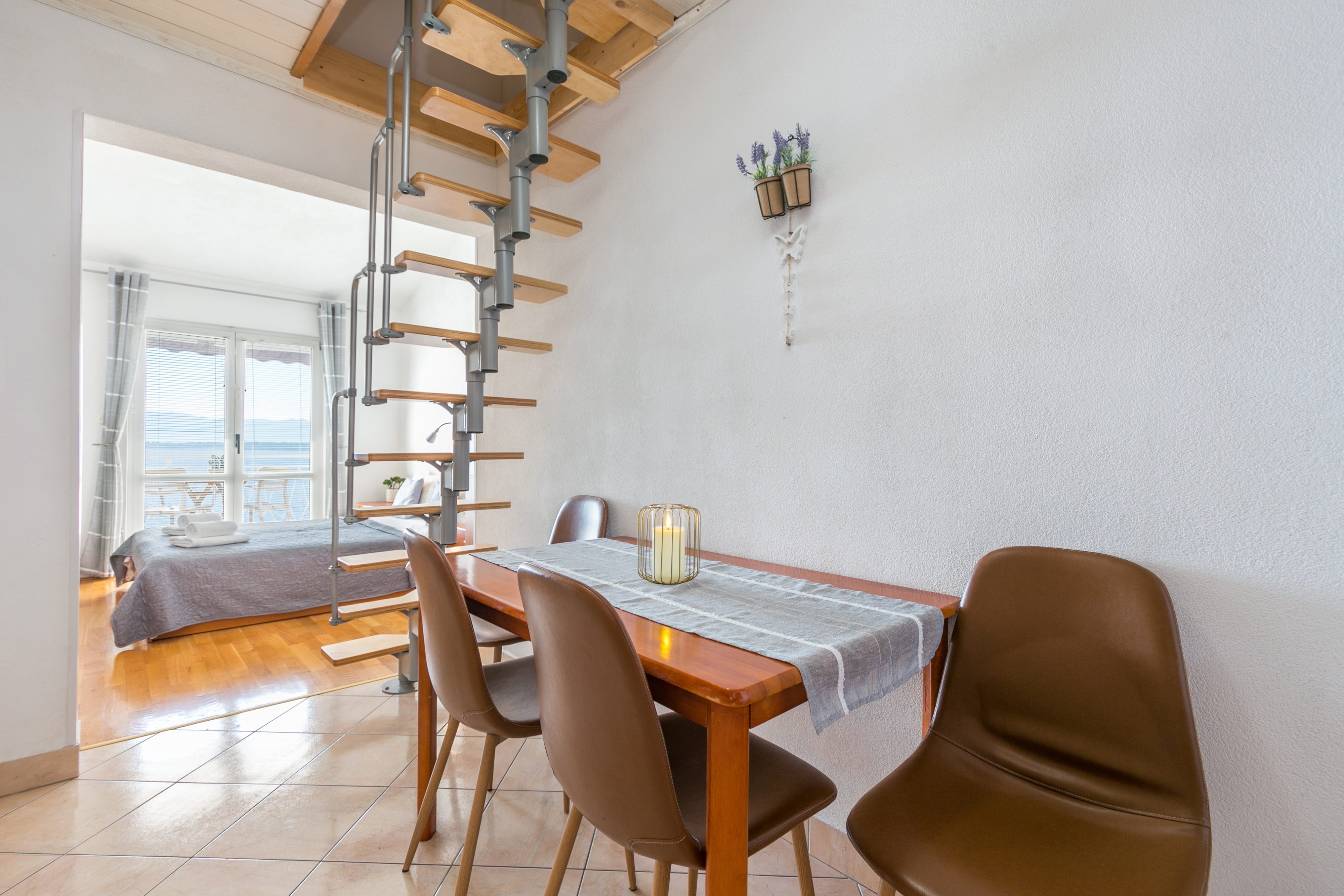 Two bedroom apartment with balcony and sea view Živogošće - Blato, Makarska (A-22253-h)