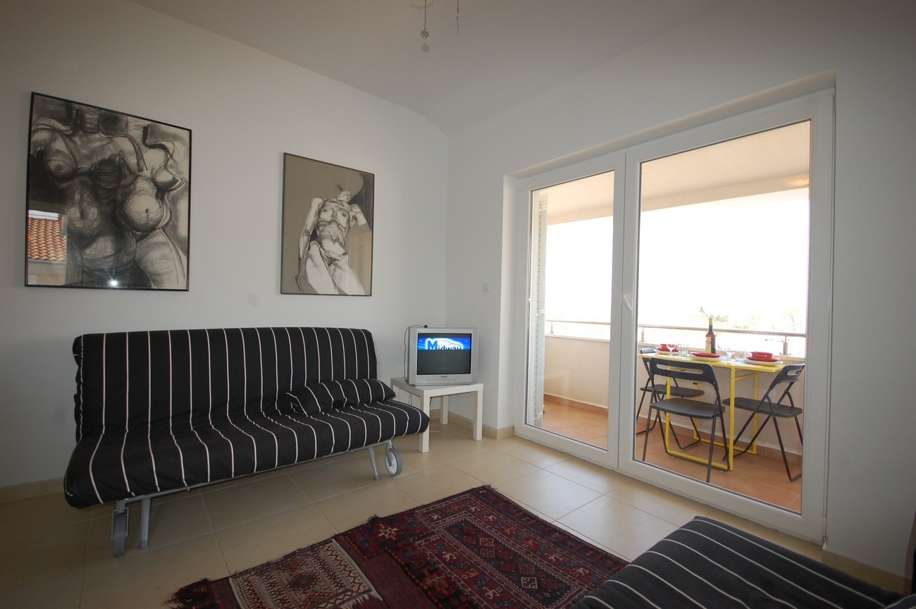 One bedroom apartment with balcony and sea view Porat, Krk (A-22268-a)