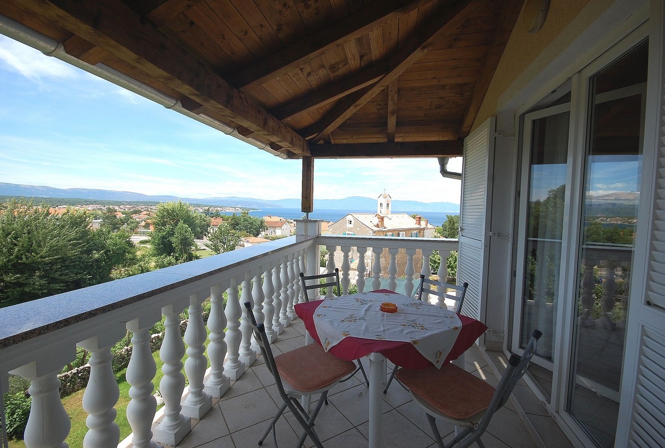 One bedroom apartment with balcony and sea view Kremenići, Krk  A-b