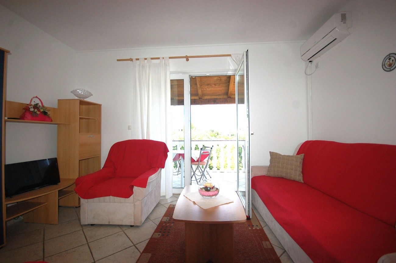 One bedroom apartment with balcony and sea view Kremenići, Krk (A-22269-b)