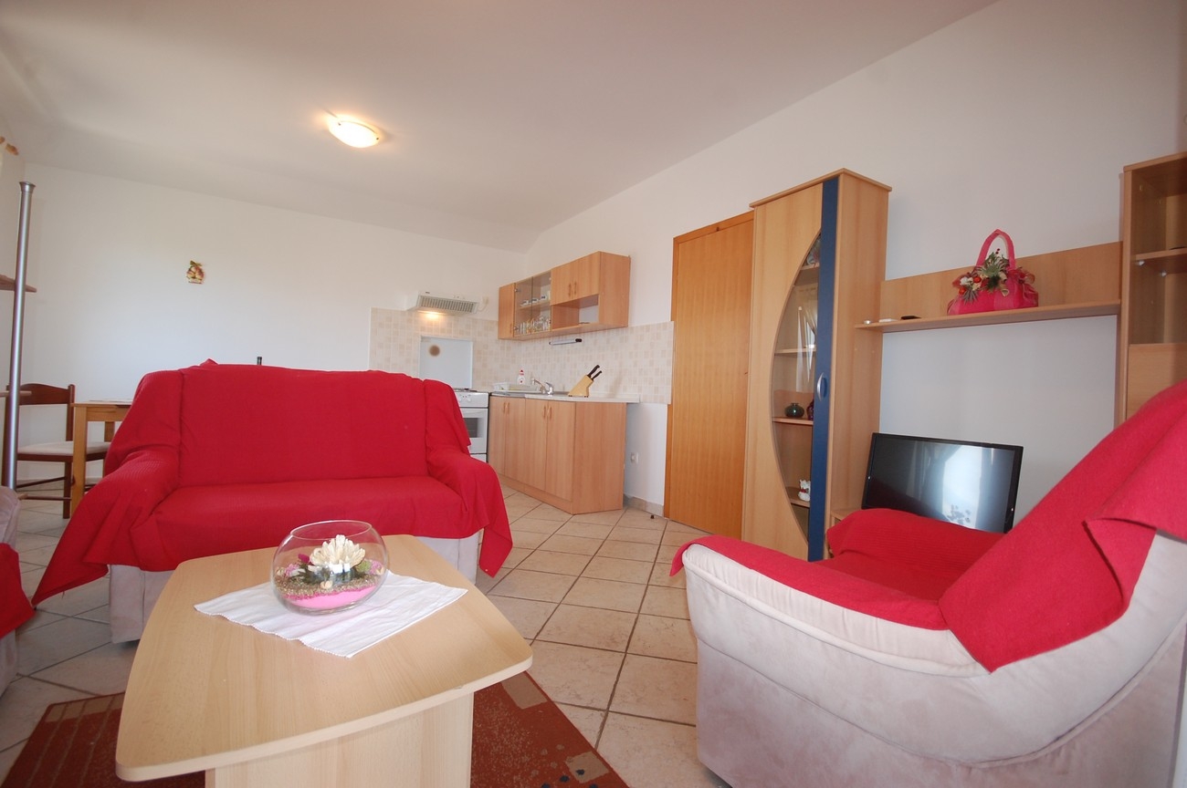 One bedroom apartment with balcony and sea view Kremenići, Krk (A-22269-b)