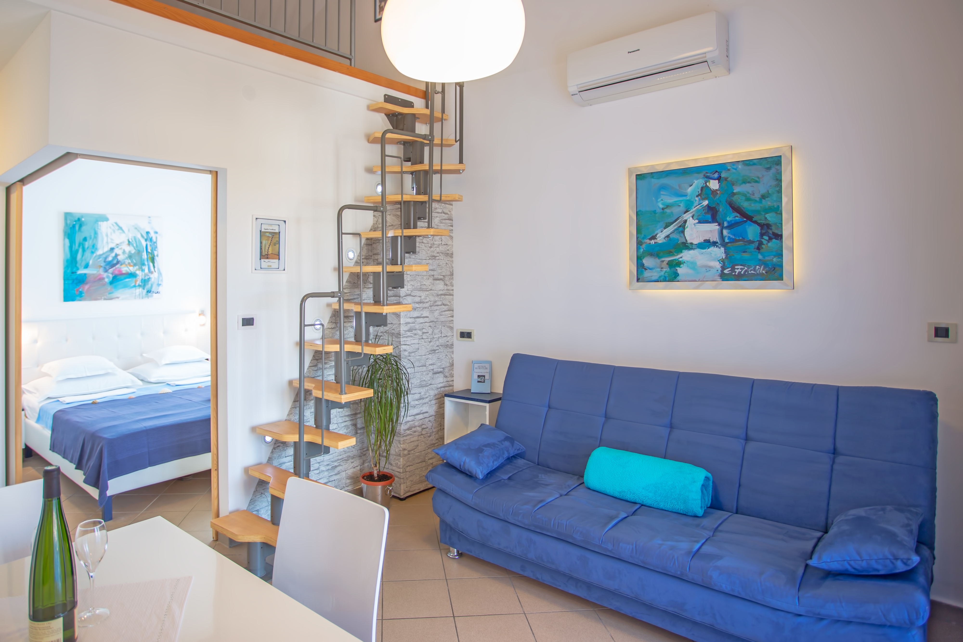 One bedroom apartment with balcony and sea view Vantačići, Krk (A-22272-a)