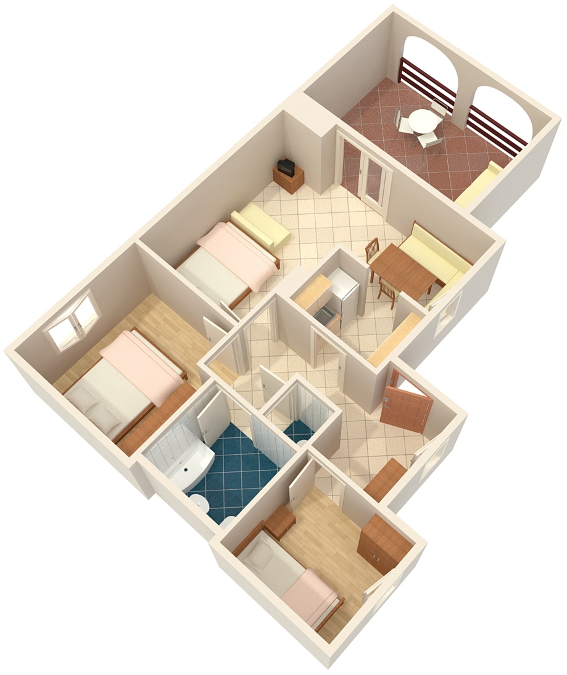 Two bedroom apartment with terrace Premantura, Medulin  A-a