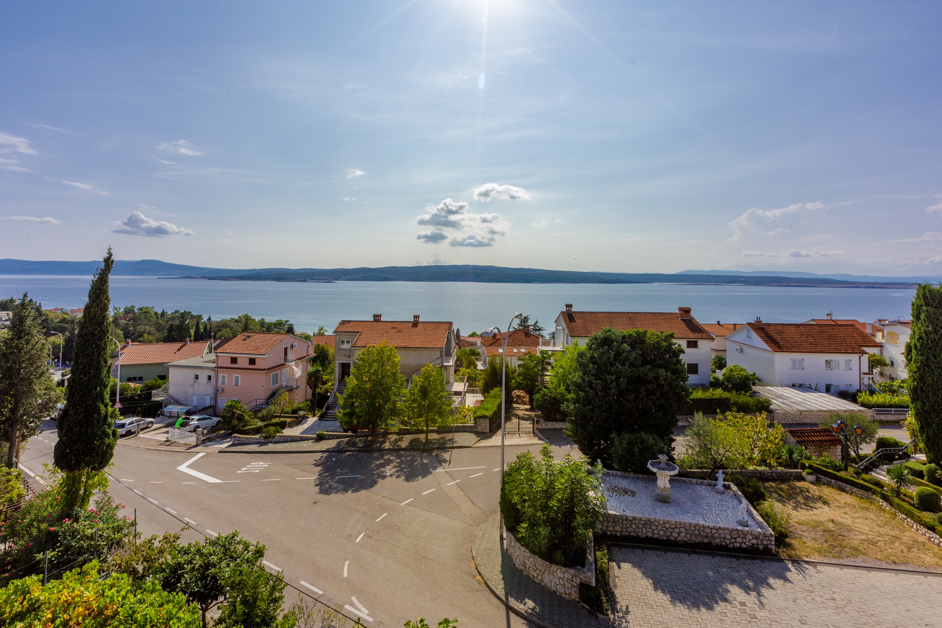 One bedroom apartment with terrace and sea view Crikvenica  A-b