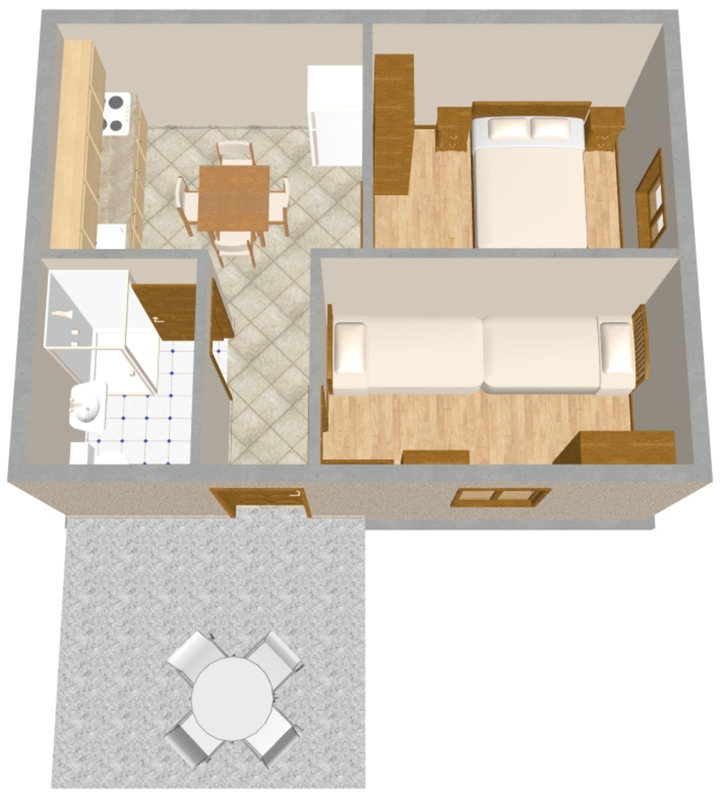 Two bedroom apartment with terrace Banjole, Pula  A-b