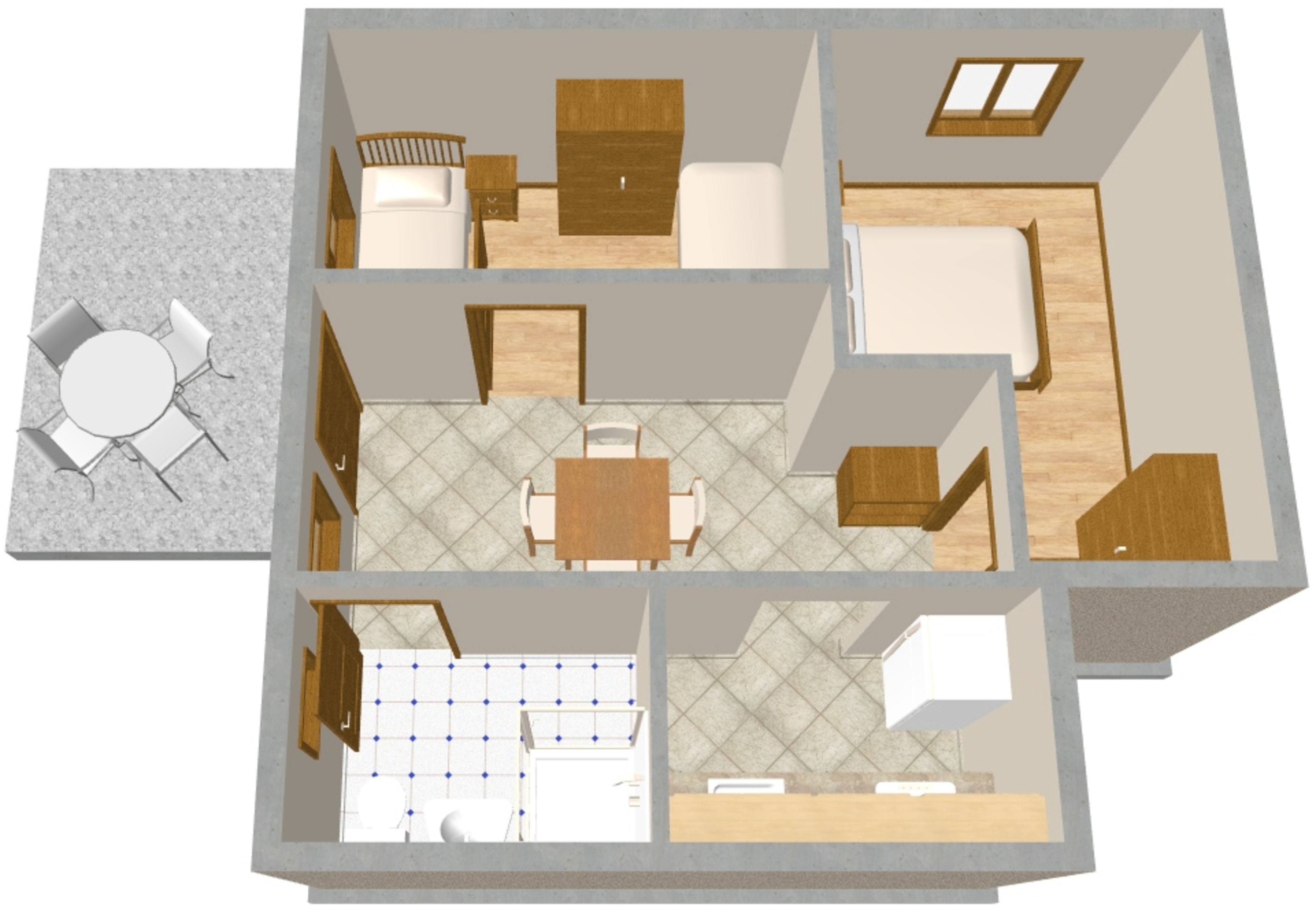Two bedroom apartment with terrace Banjole, Pula  A-c