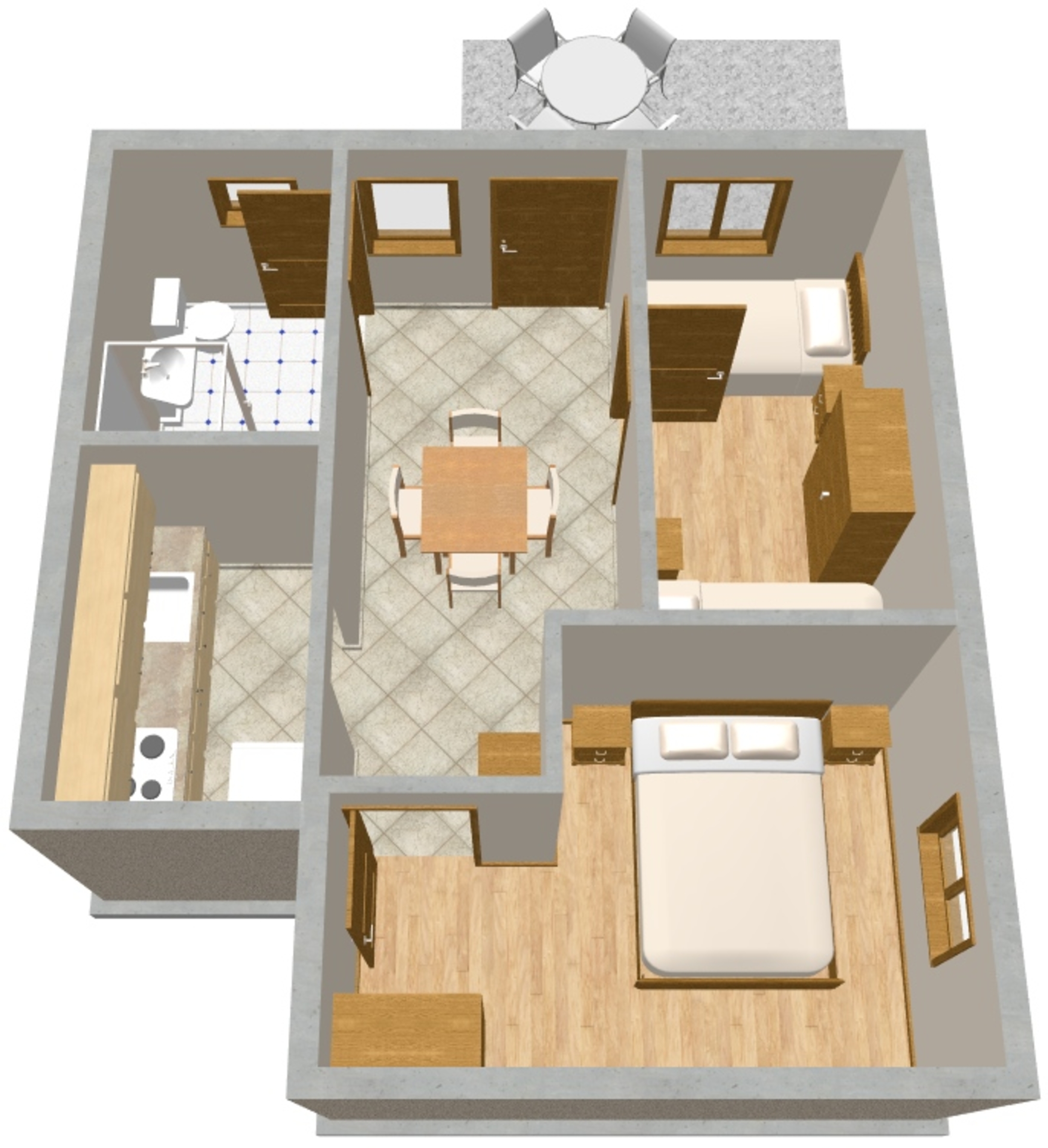 Two bedroom apartment with terrace Banjole, Pula  A-c