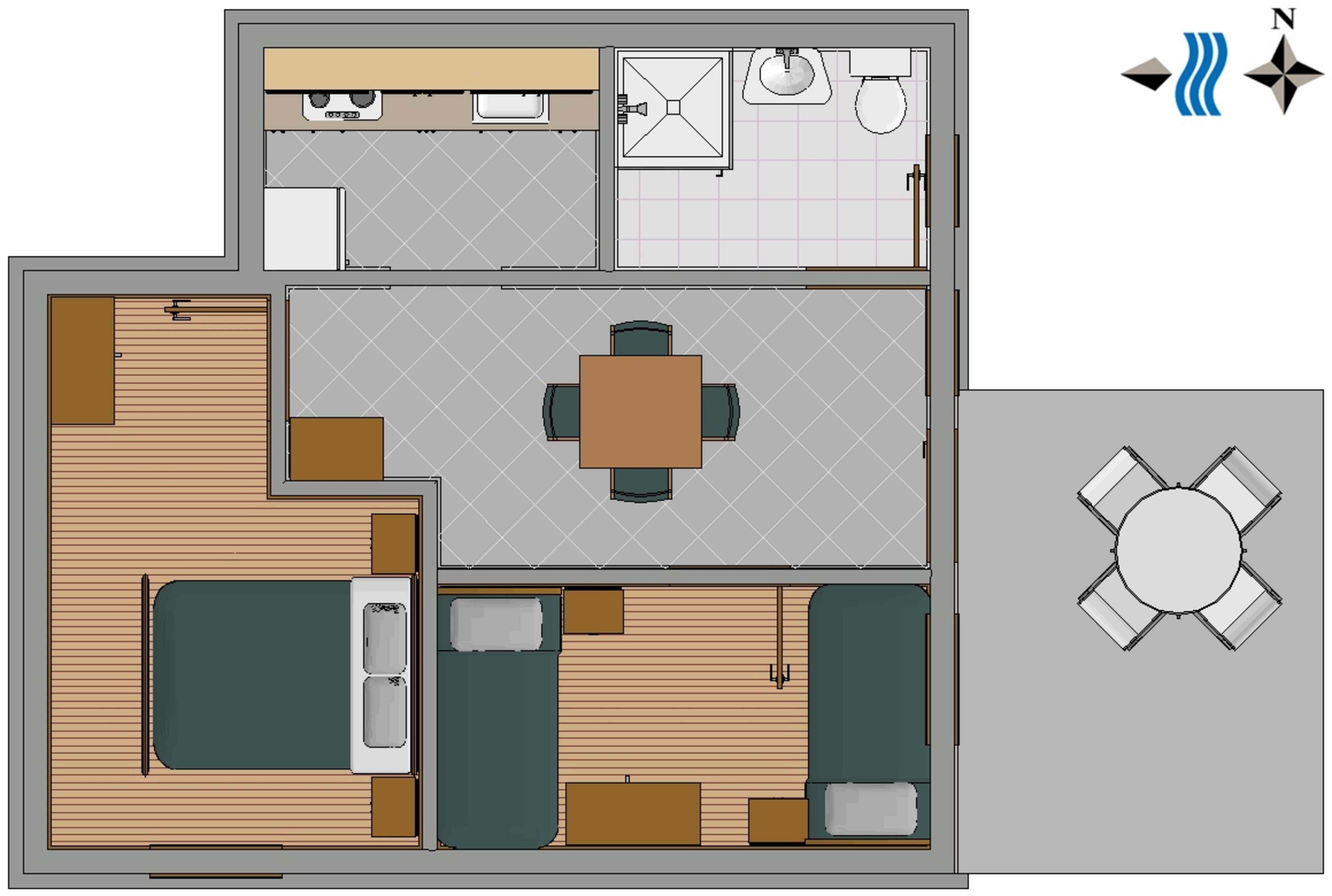 Two bedroom apartment with terrace Banjole, Pula  A-c