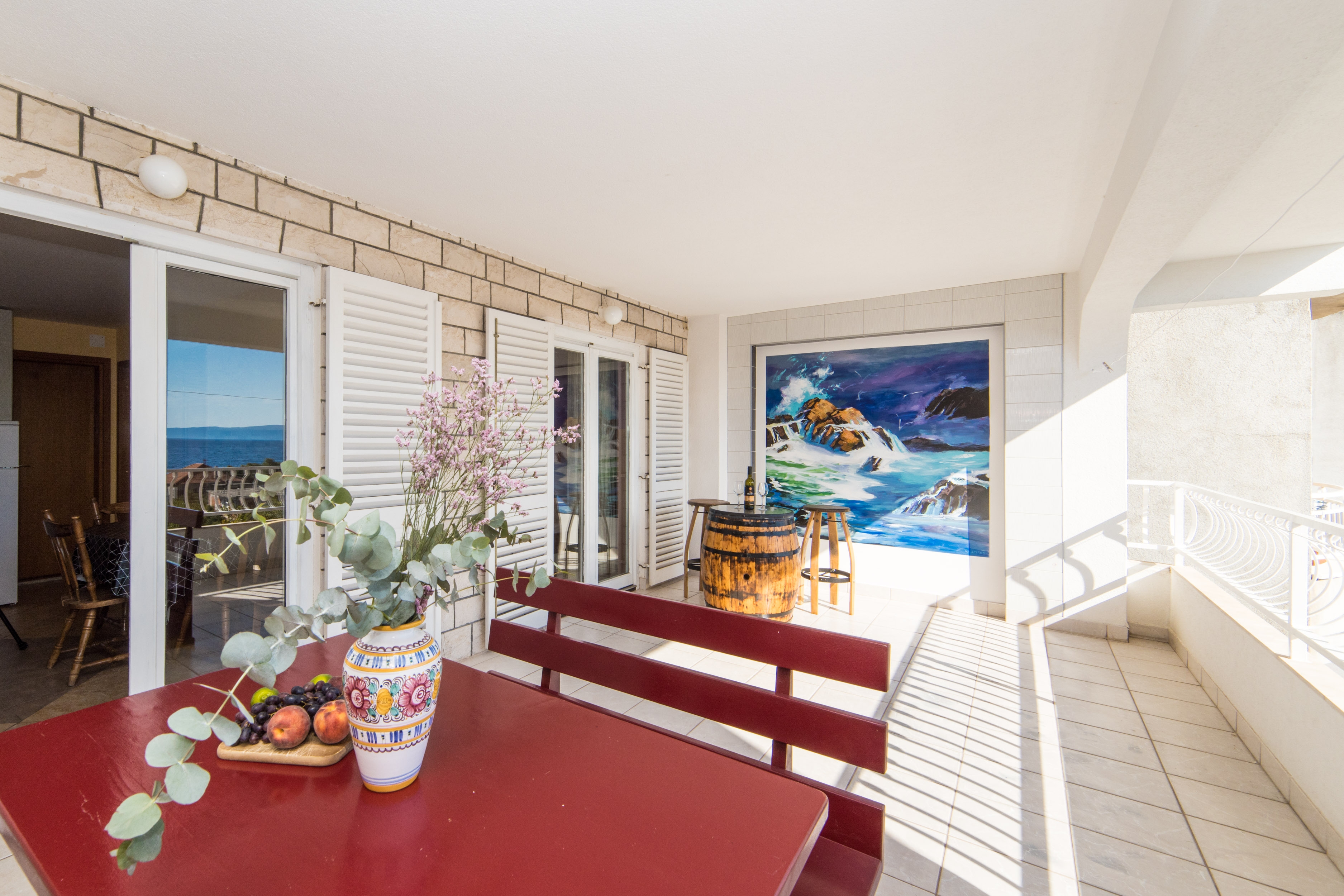 Two bedroom apartment with terrace and sea view Tučepi, Makarska  A-b