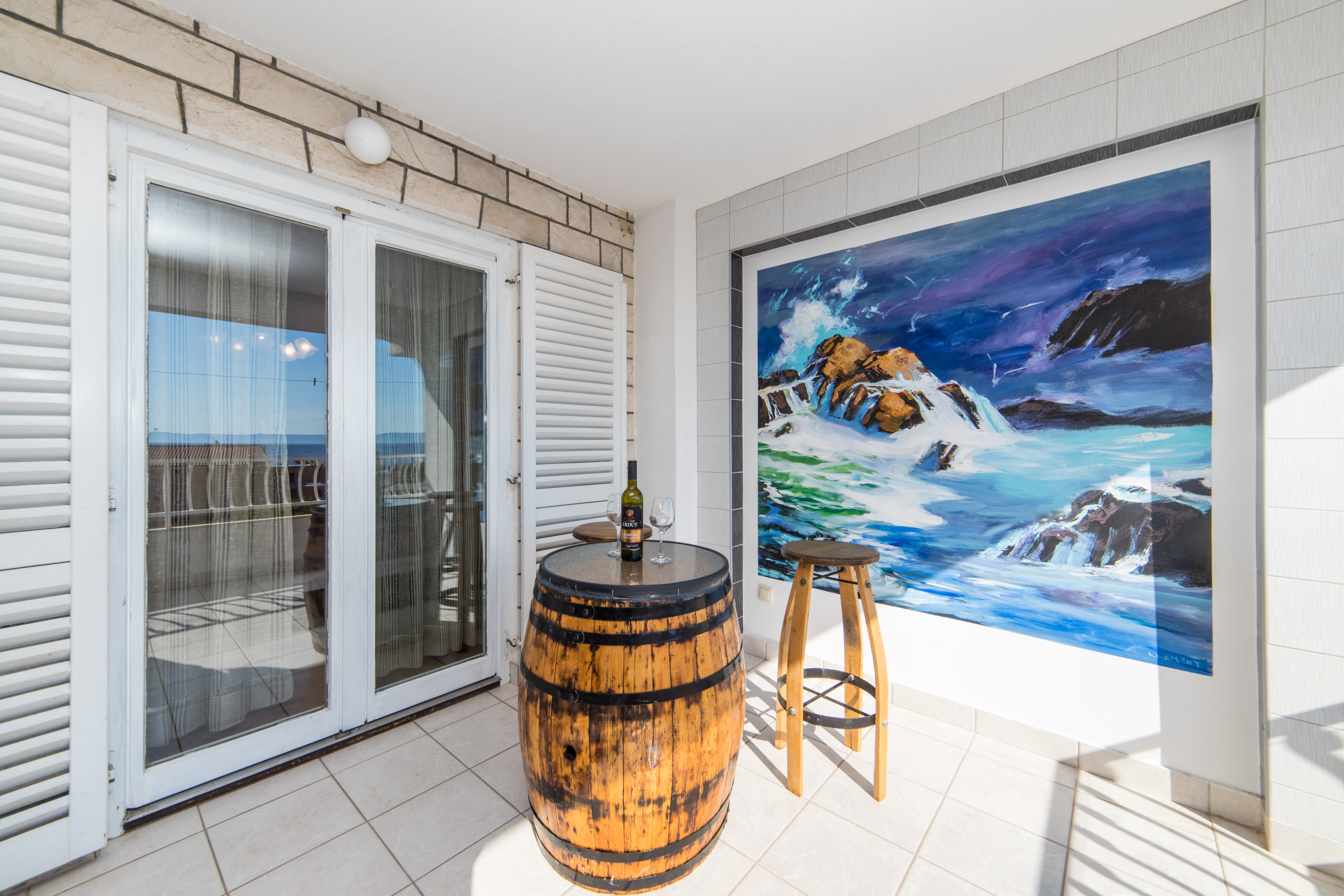 Two bedroom apartment with terrace and sea view Tučepi, Makarska  A-b