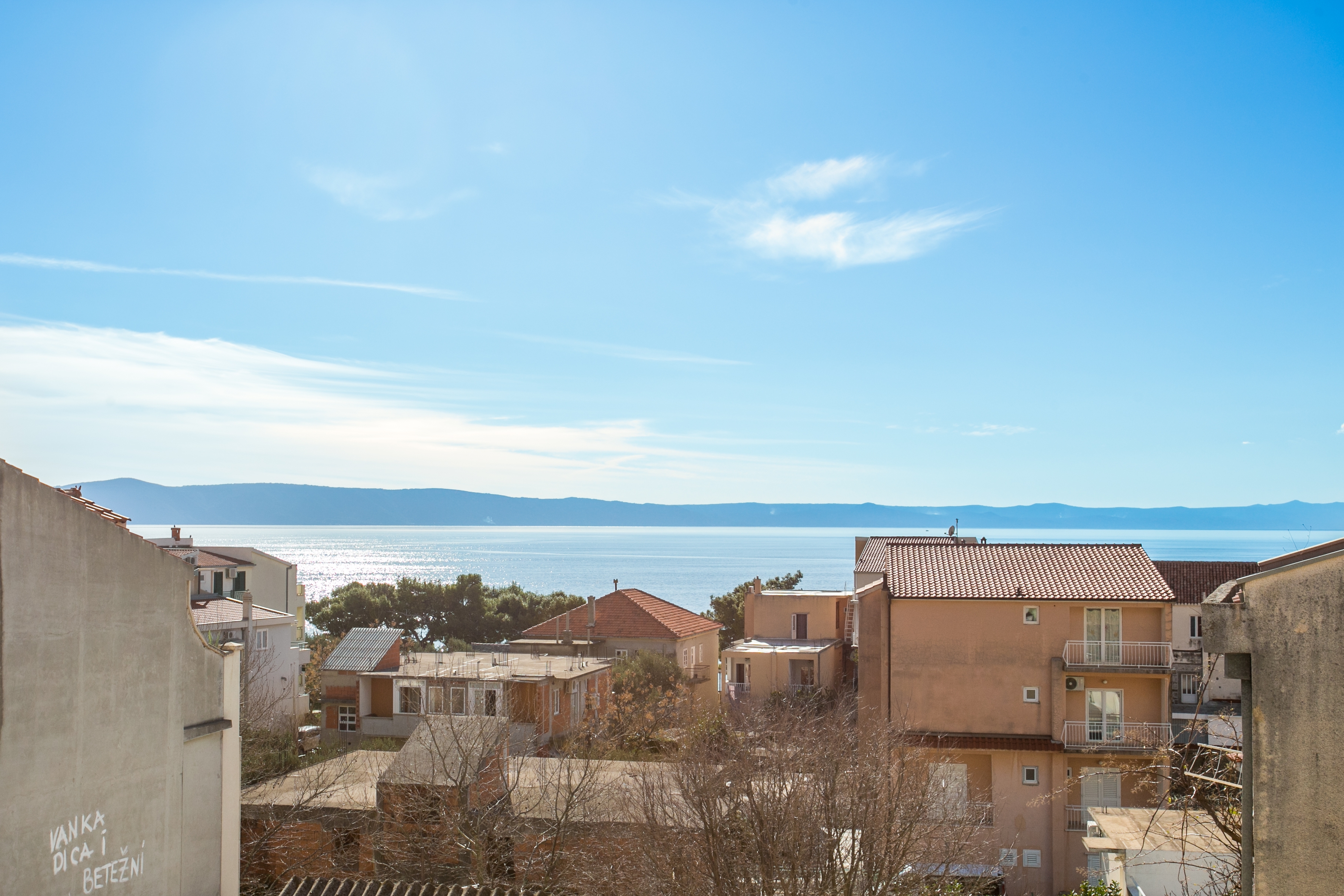 Two bedroom apartment with terrace and sea view Tučepi, Makarska  A-b