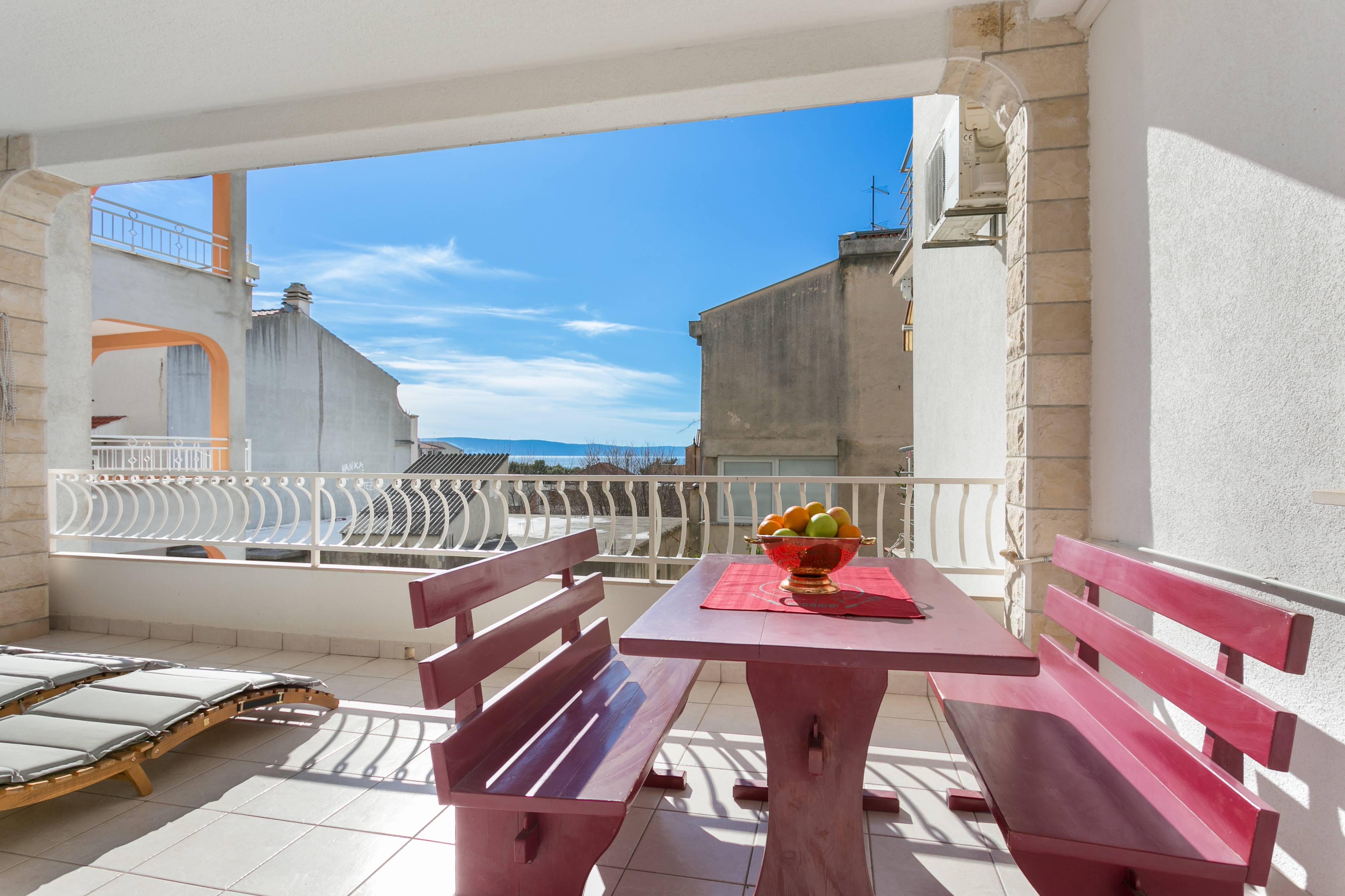 Two bedroom apartment with terrace and sea view Tučepi, Makarska  A-c